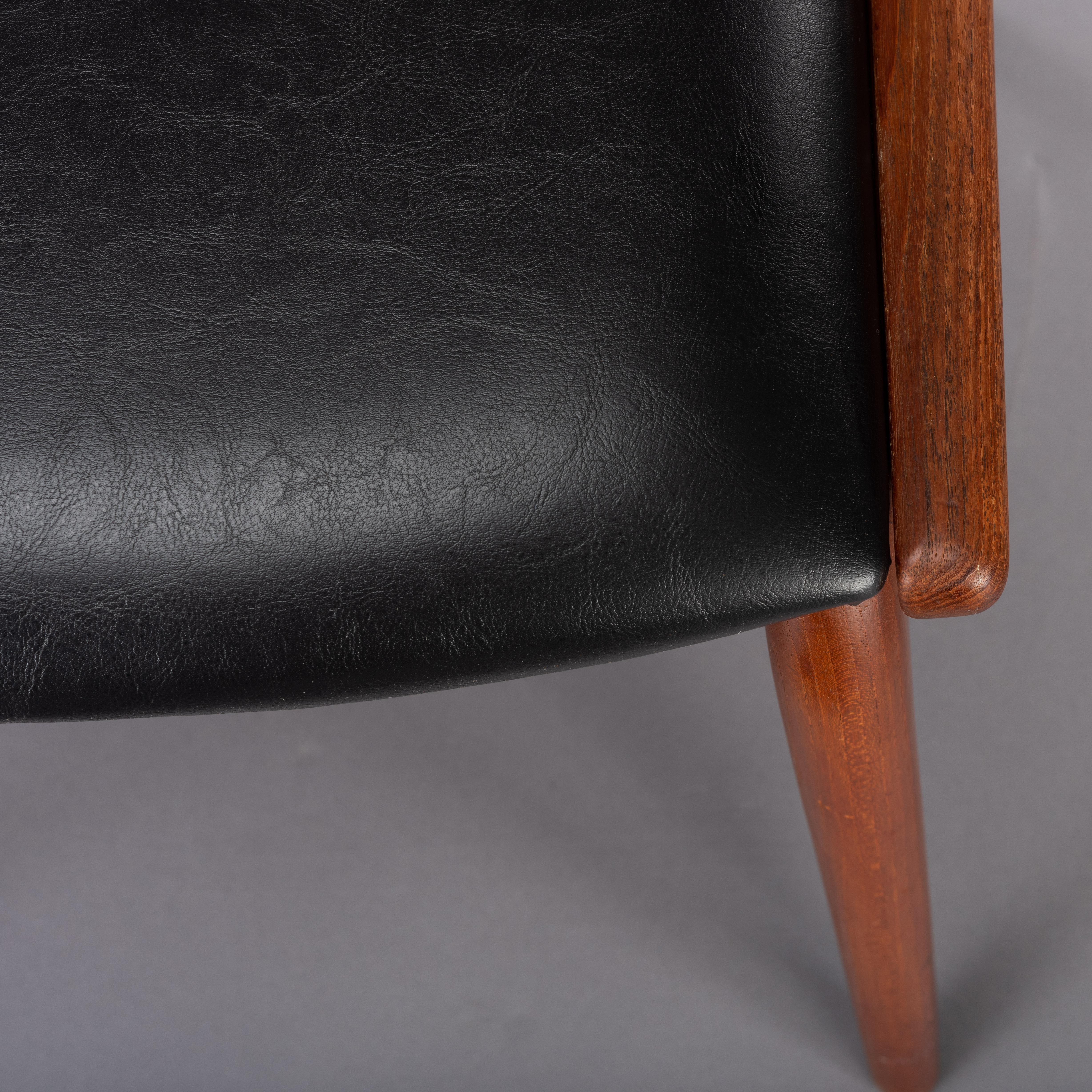 Midcentury Teak Boomerang Chairs #370 by E. Christensen for Slagelse, Set of 6 2