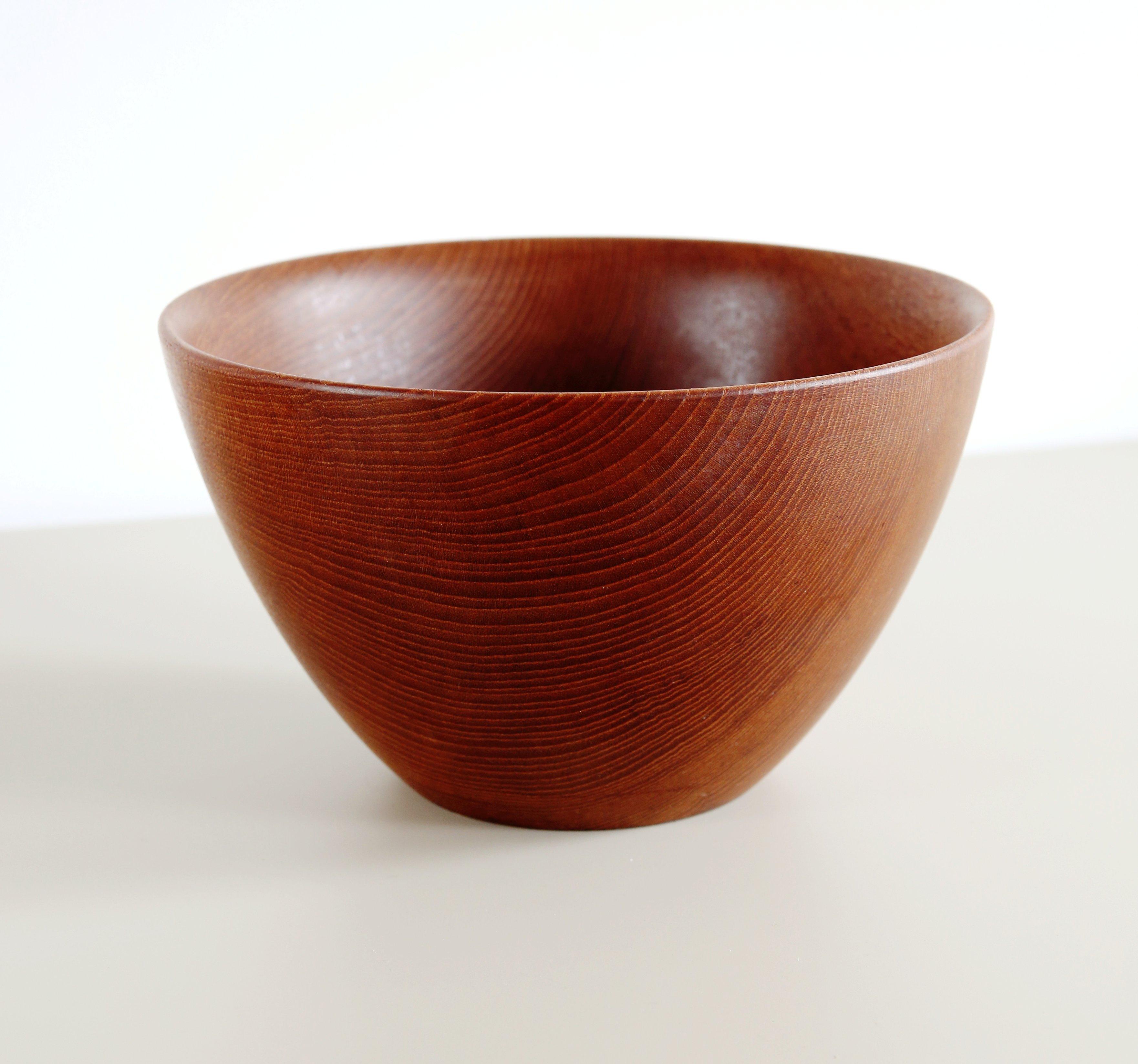 vintage teak bowl