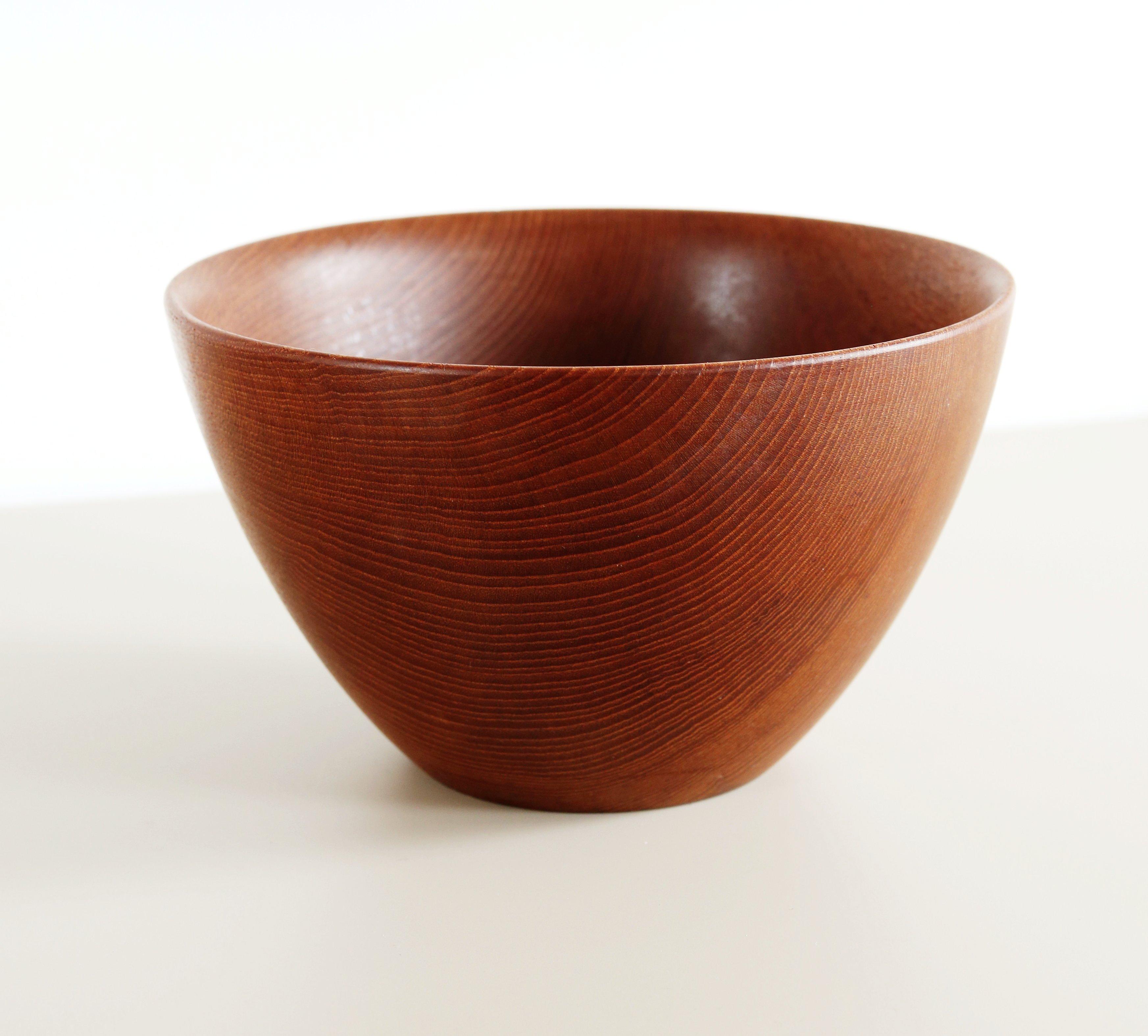English Mid Century teak bowl by Galatix For Sale