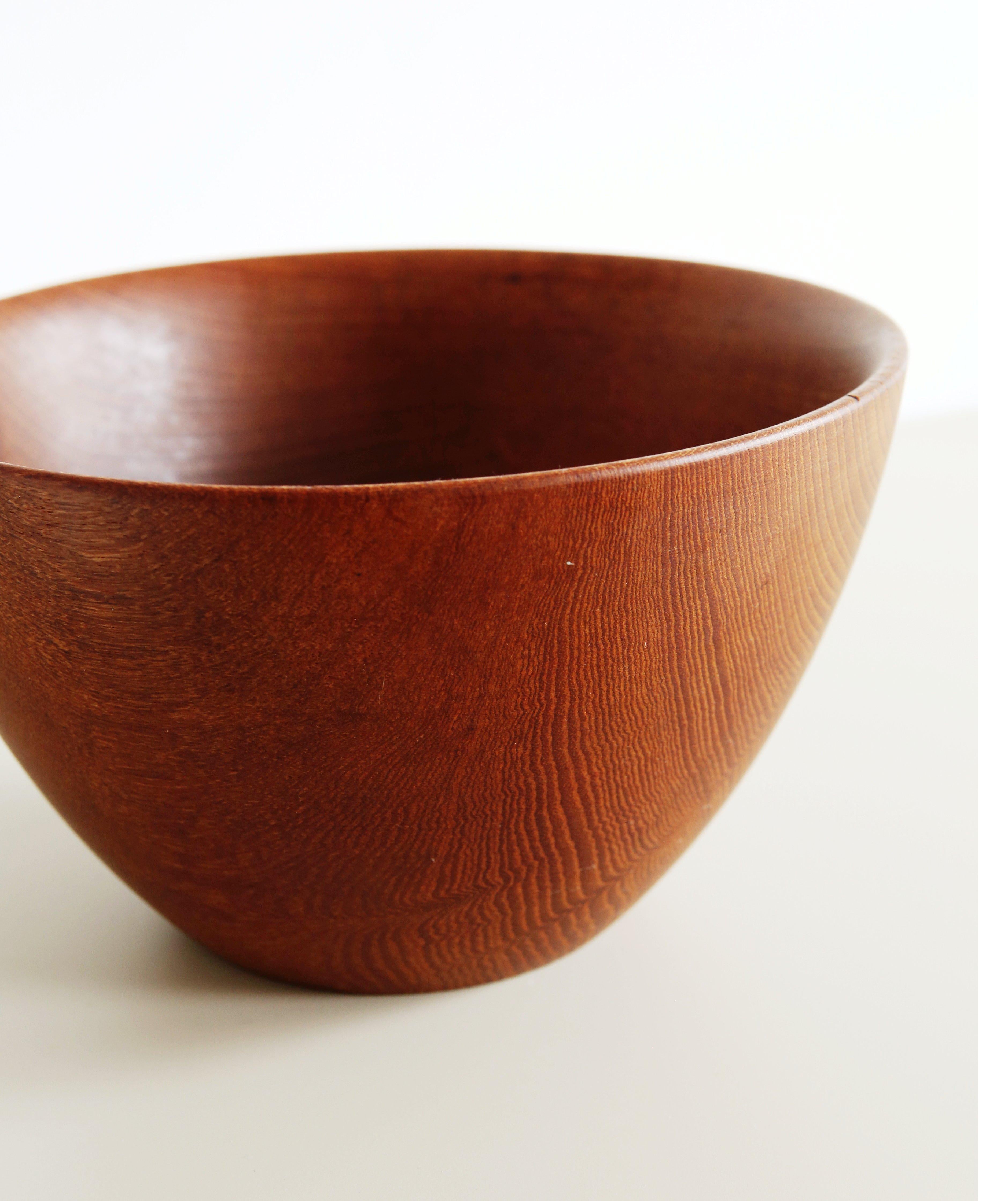 Teak Mid Century teak bowl by Galatix For Sale