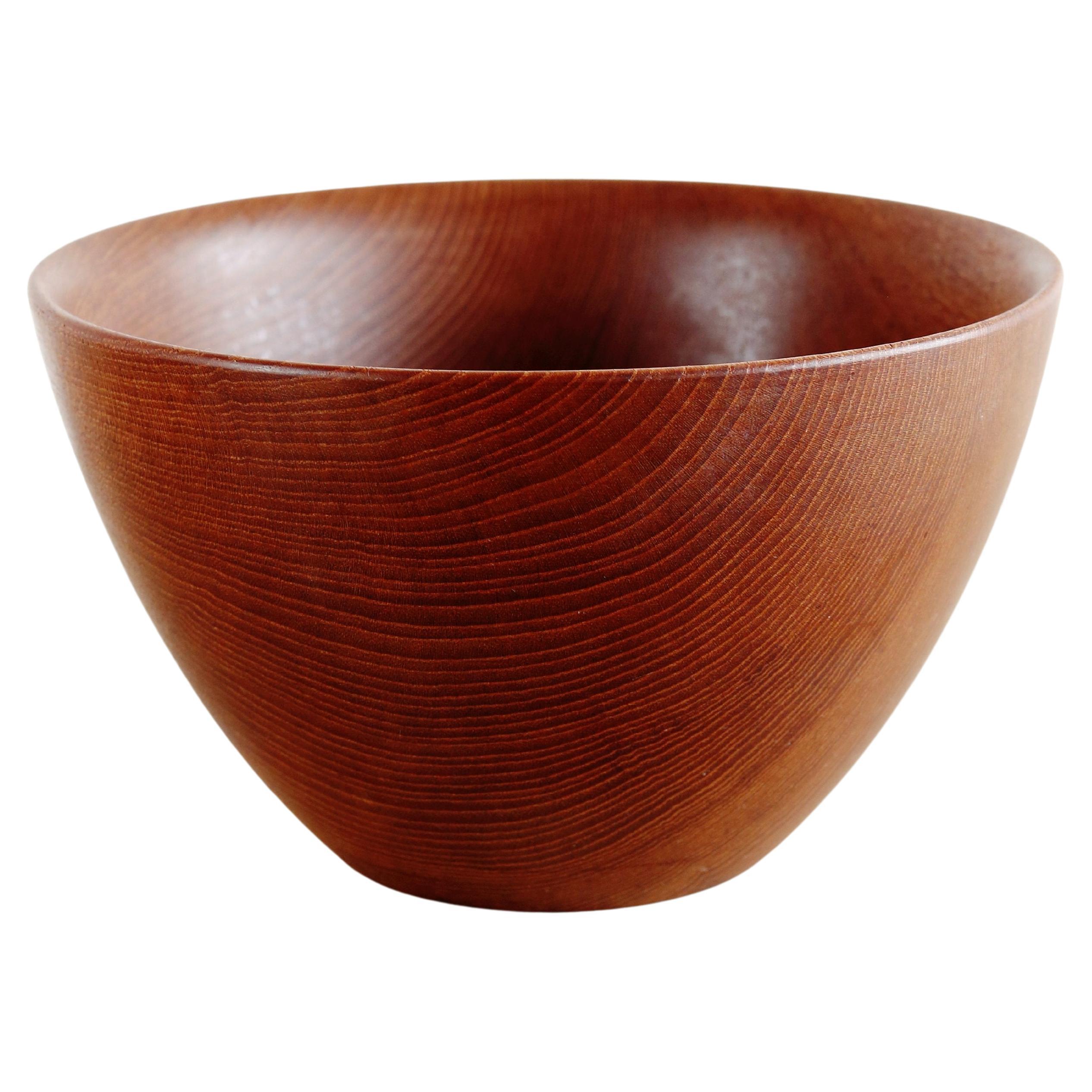 Mid Century teak bowl by Galatix For Sale