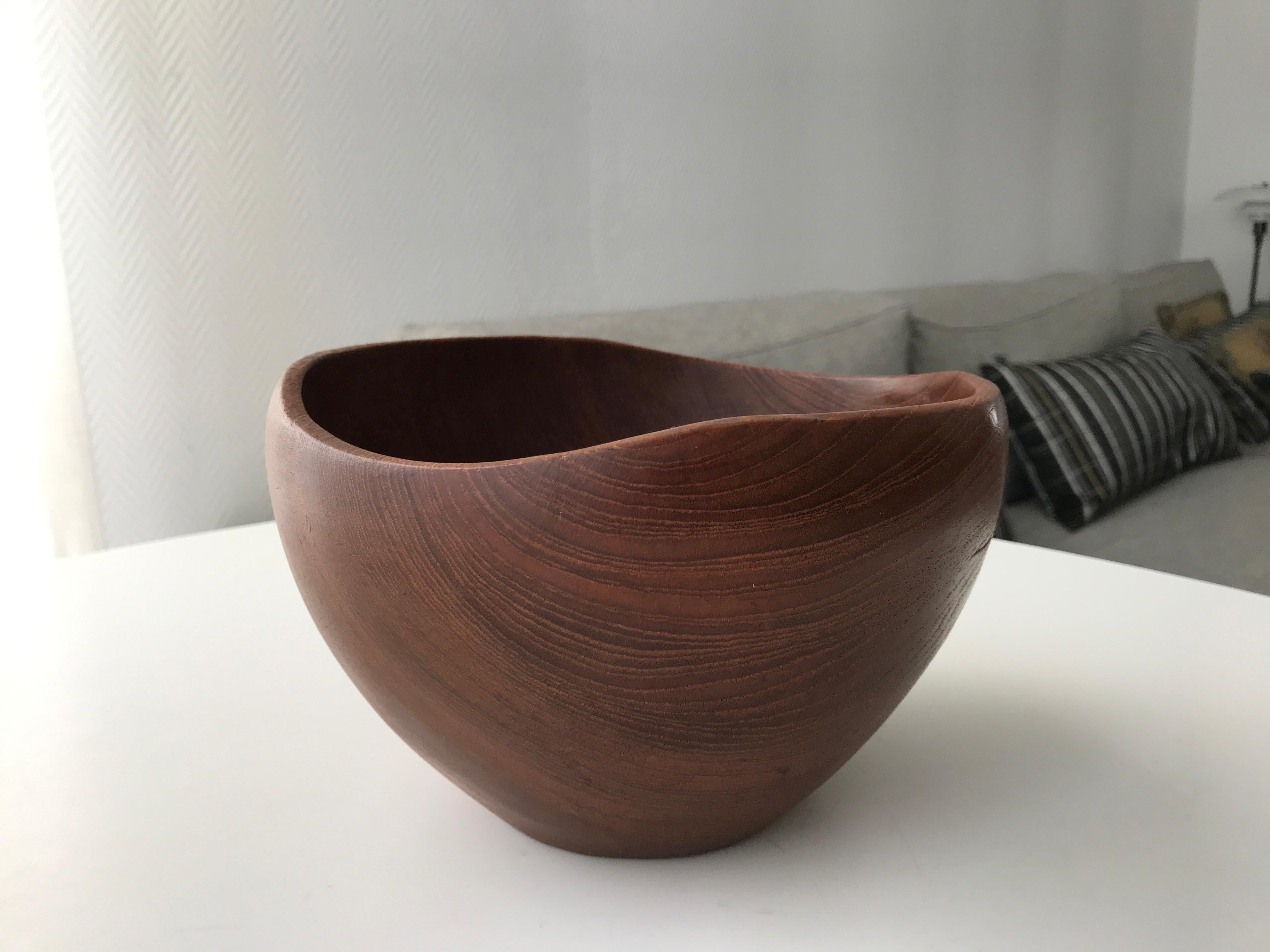 Mid-century Teak Bowl Danish Mid-Century Design 12