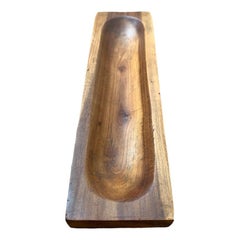 Ciotola in teak di metà secolo degli anni '60