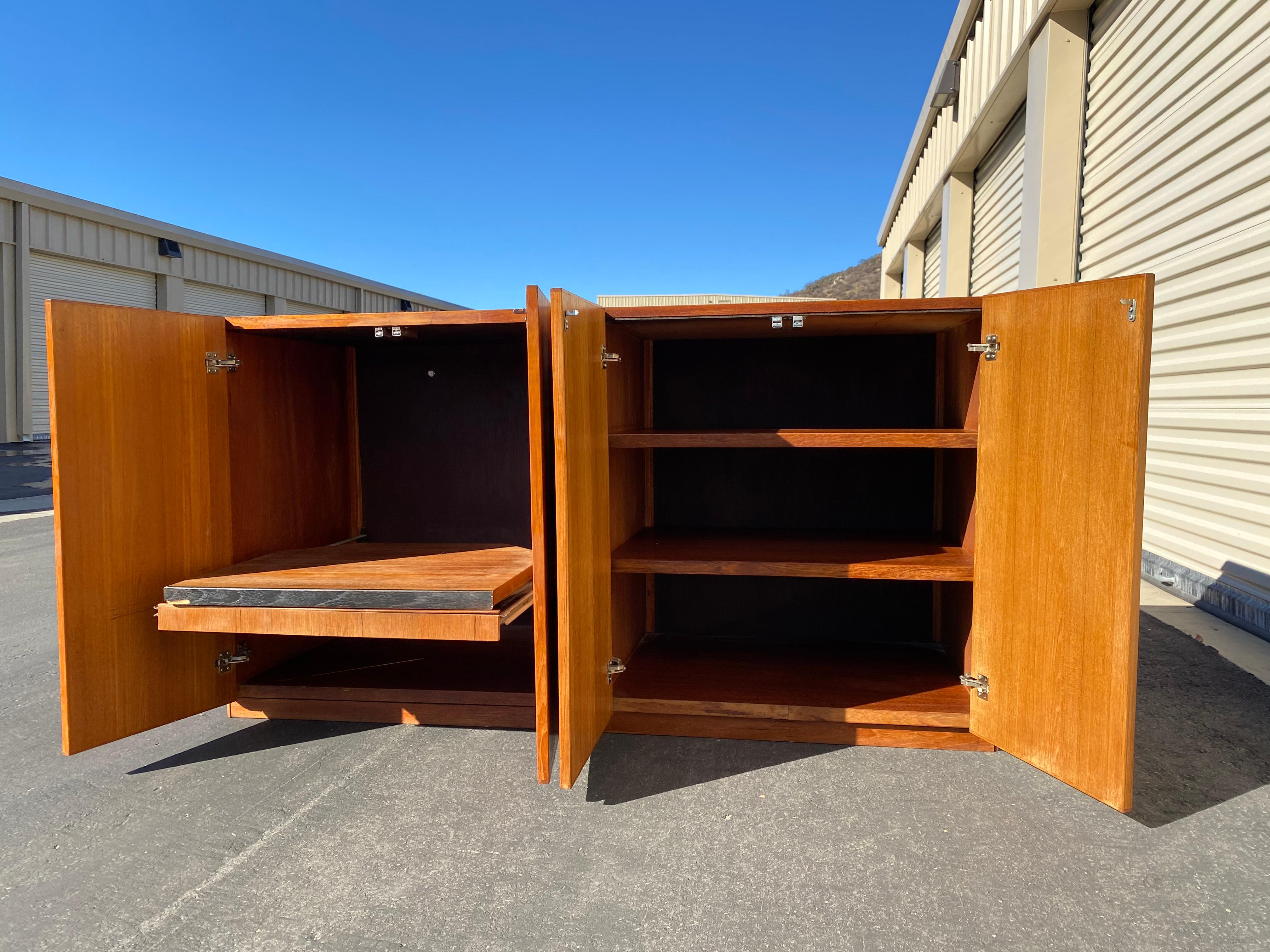 Scandinavian Modern Mid-Century Teak Cabinets