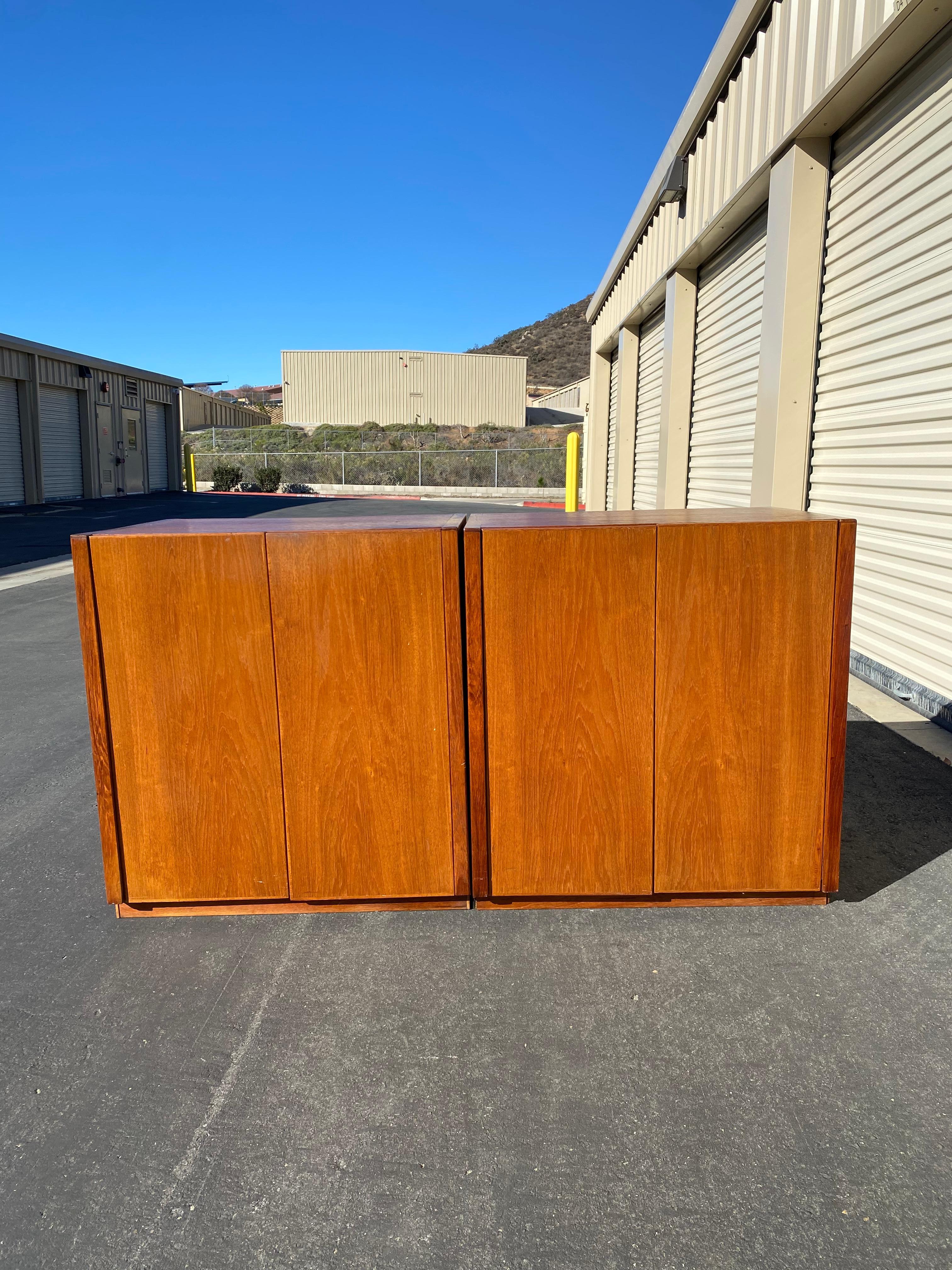 Mid-20th Century Mid-Century Teak Cabinets