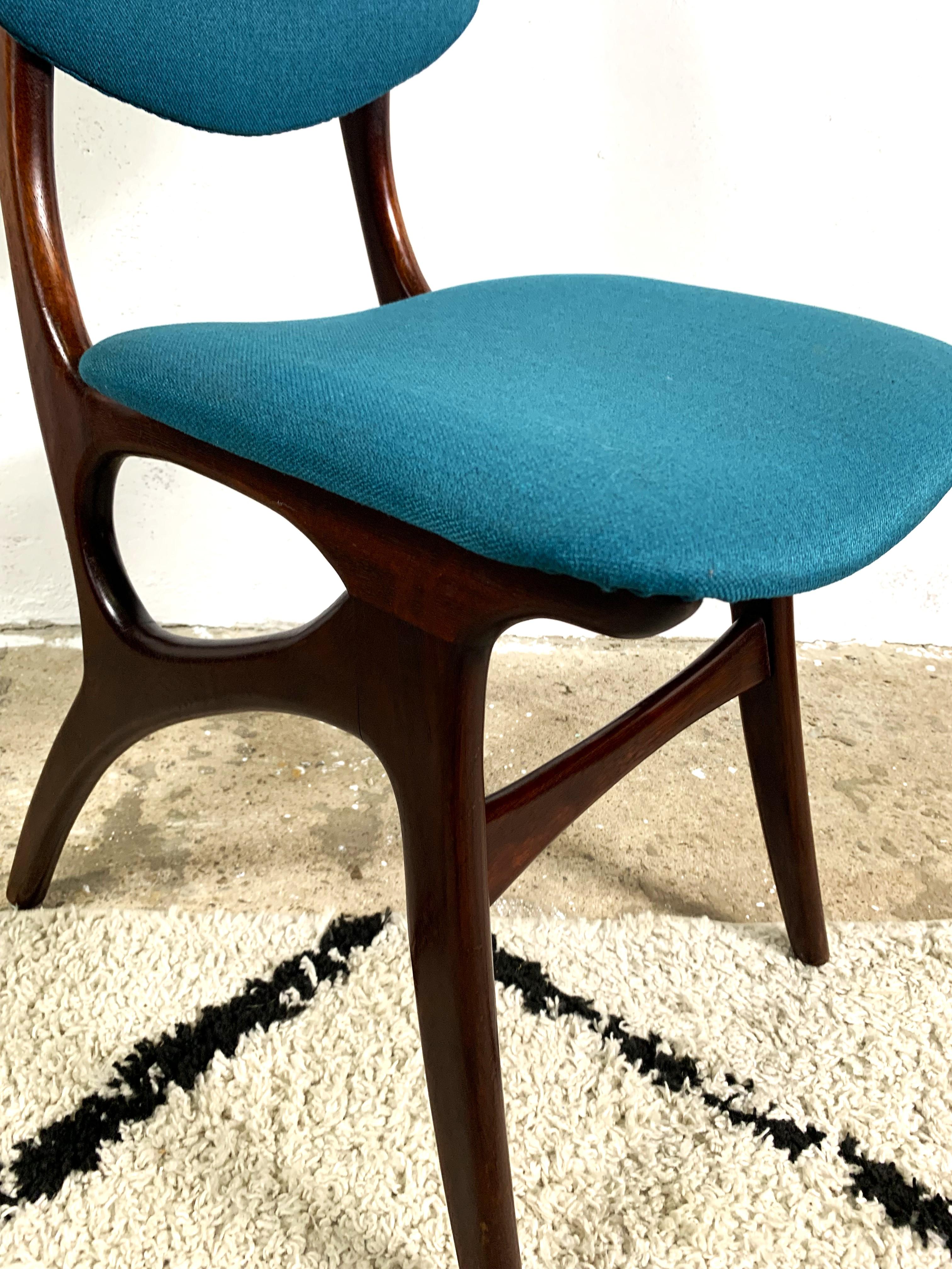 Mid Century Teak Chair From Pynock Netherlands For Sale 3