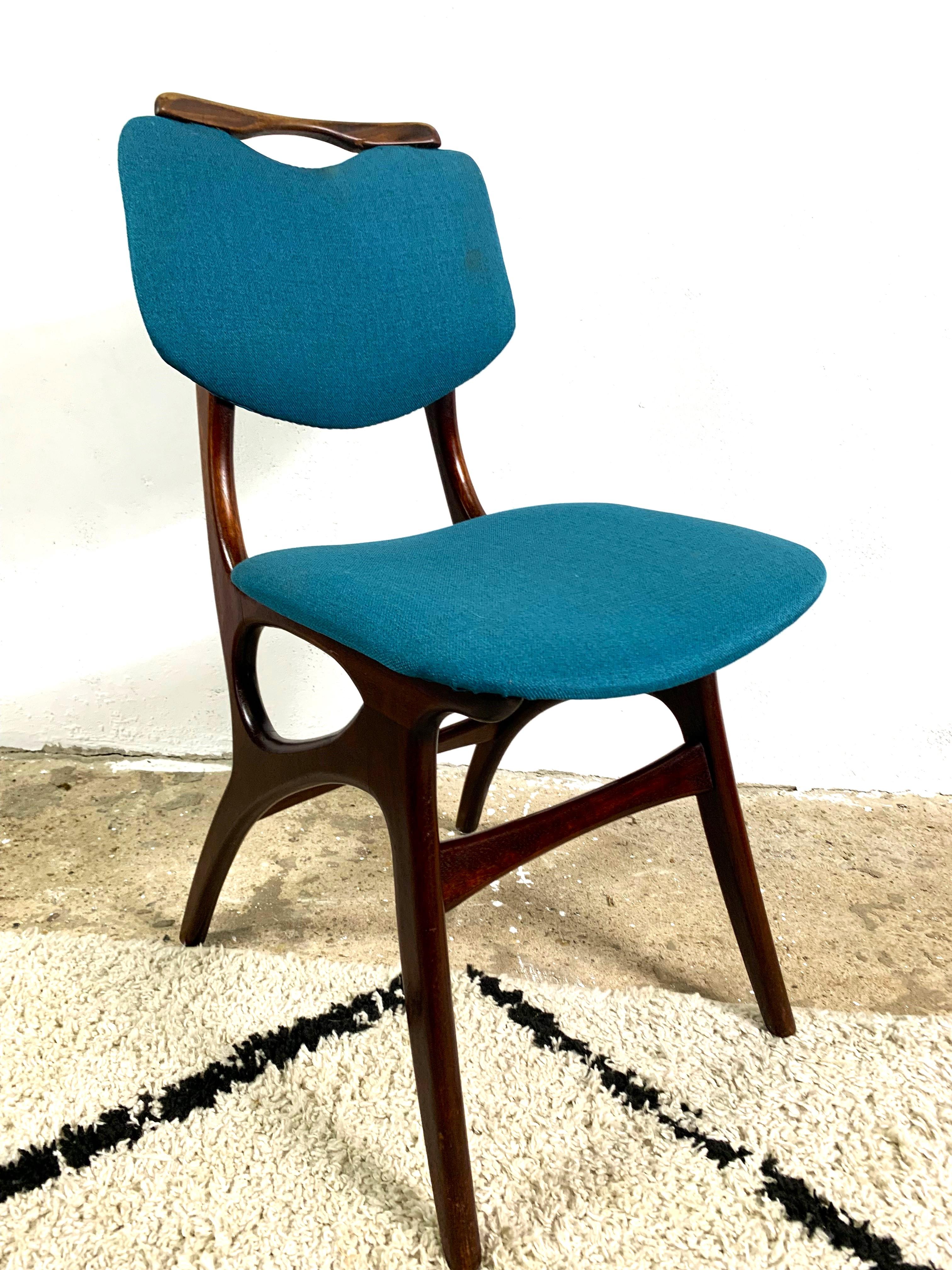 Mid Century Teak Chair From Pynock Netherlands For Sale 2