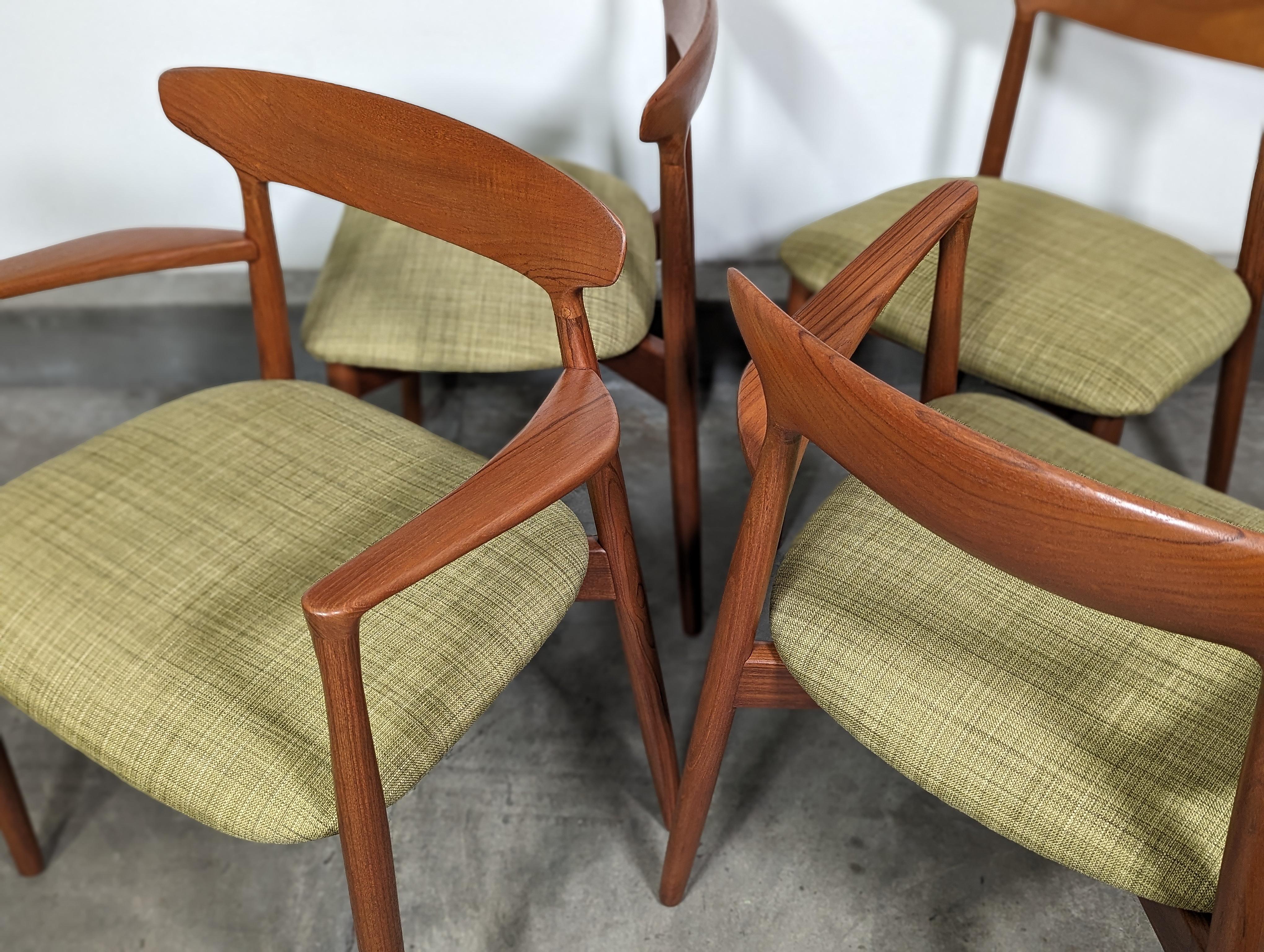 Mid Century Teak Chairs by Harry Østergaard for Randers Møbelfabrik, c1960s In Excellent Condition In Chino Hills, CA