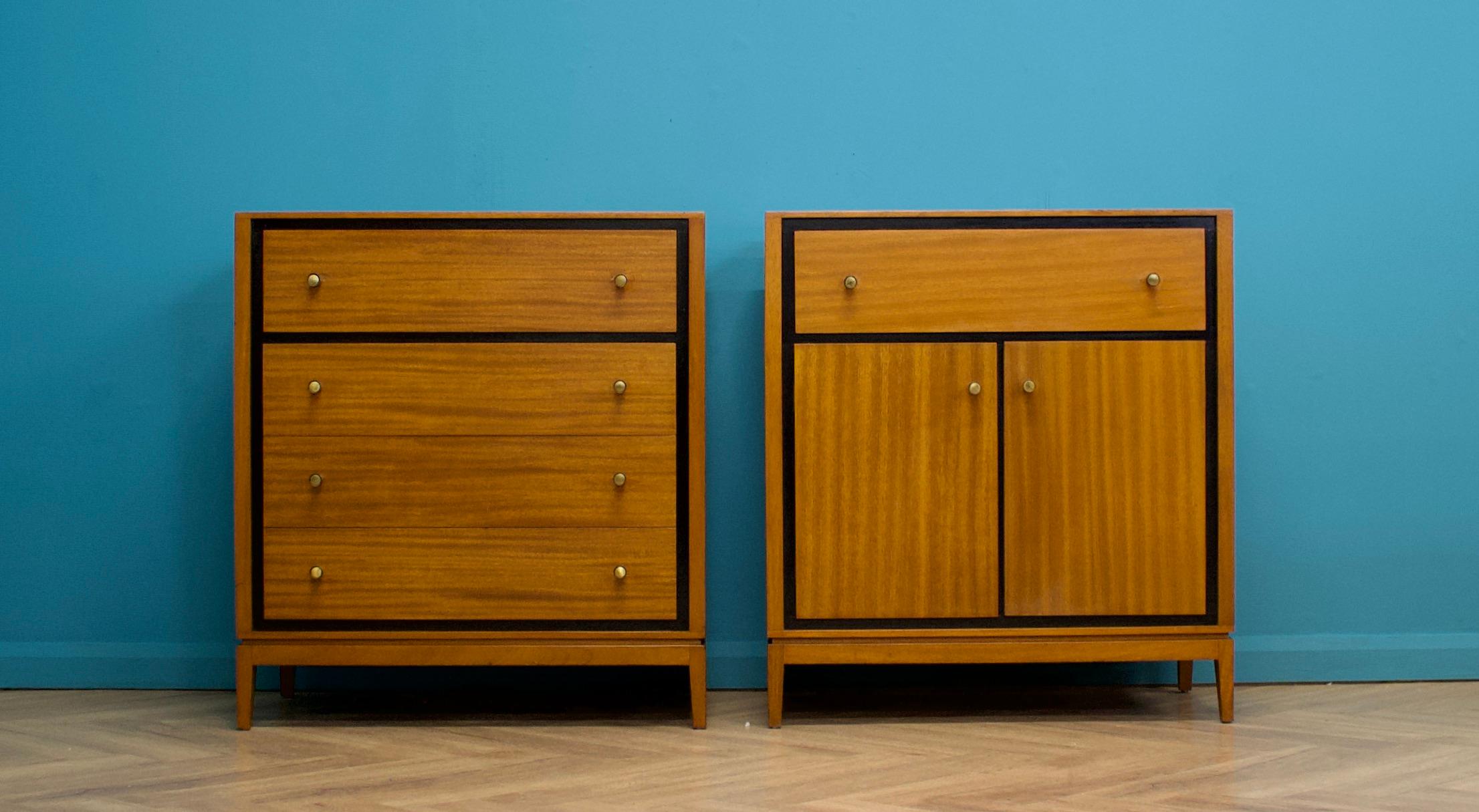 Mid-Century Modern Mid-Century Teak Chest of Drawers by Heals from Loughborough, 1950s For Sale