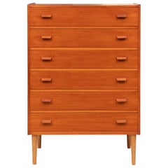 Vintage Midcentury Teak Chest of Drawers by Poul Volther for Heals, circa 1960