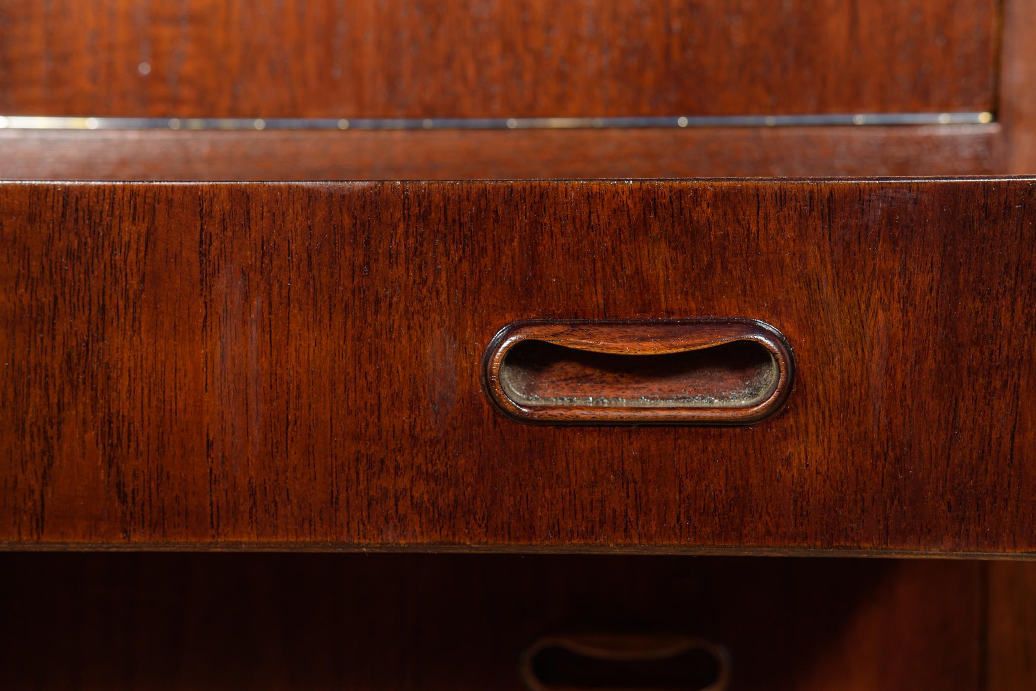 Cassettiera in teak di metà secolo, Danimarca, anni '60 in vendita 4