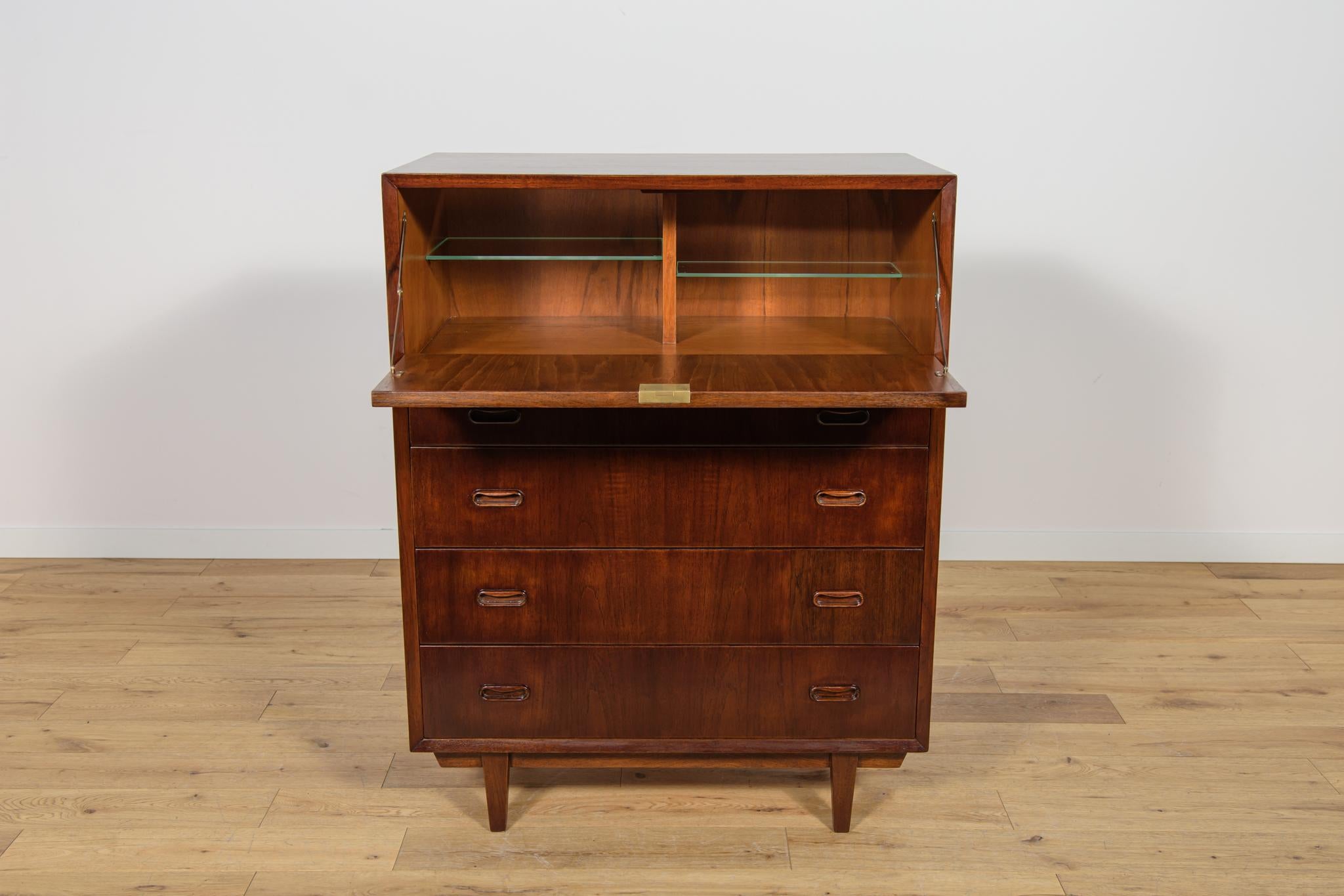 Teak Cassettiera in teak di metà secolo, Danimarca, anni '60 in vendita