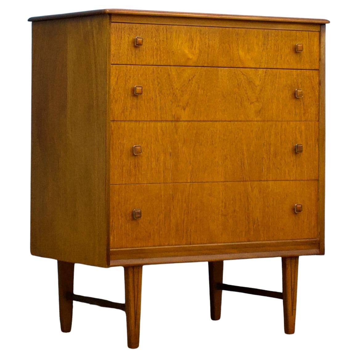 Mid-Century Teak Chest of Drawers from Homeworthy, 1970s For Sale