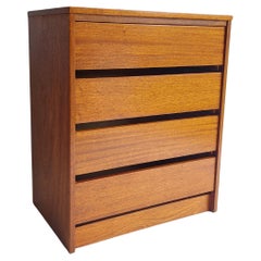 Mid-Century Teak Chest of Drawers Milo Baughman Style Dillingham 70s Danish