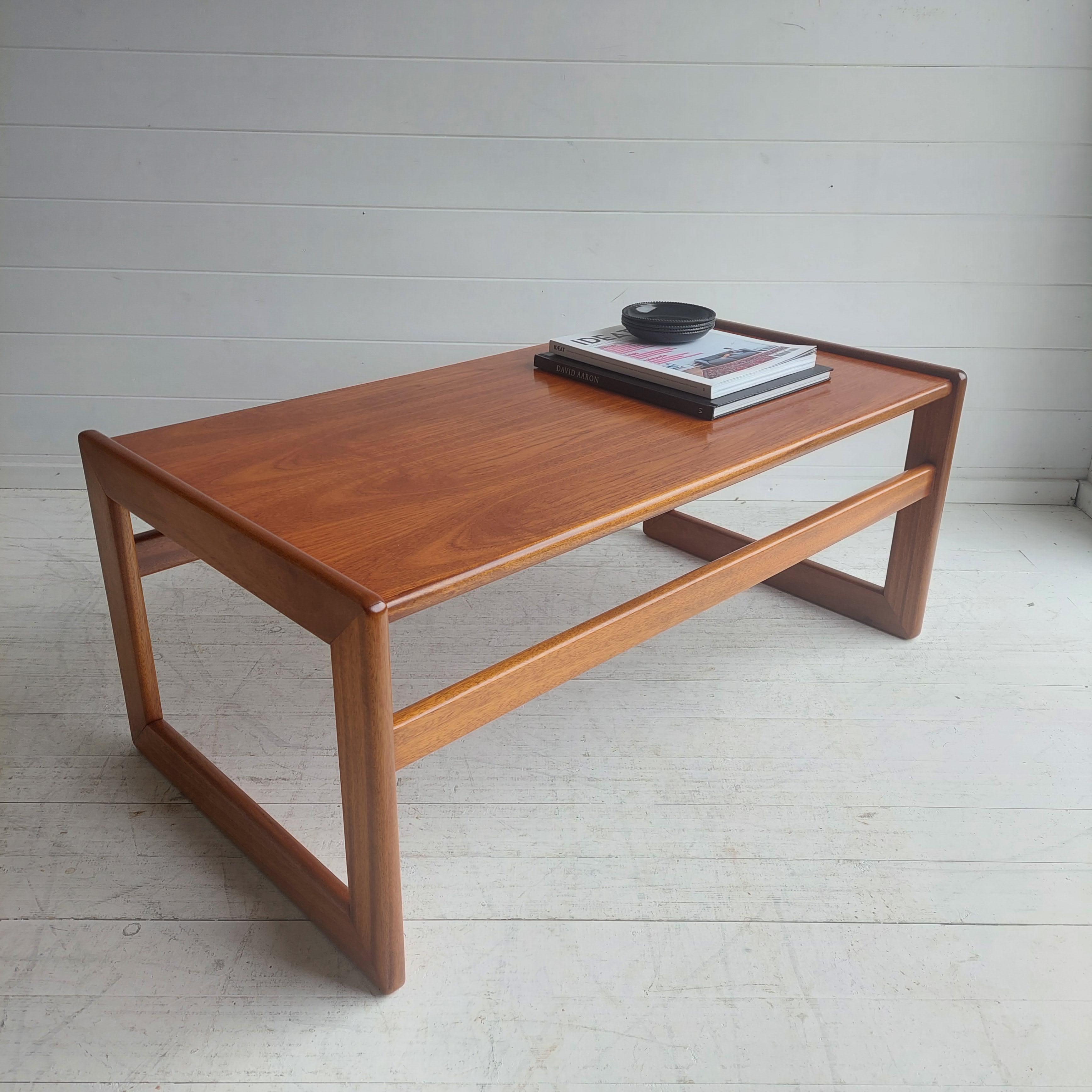 Mid-Century Modern Mid Century teak coffee table,  Arne Hovmand Olsen style, 60s 70s