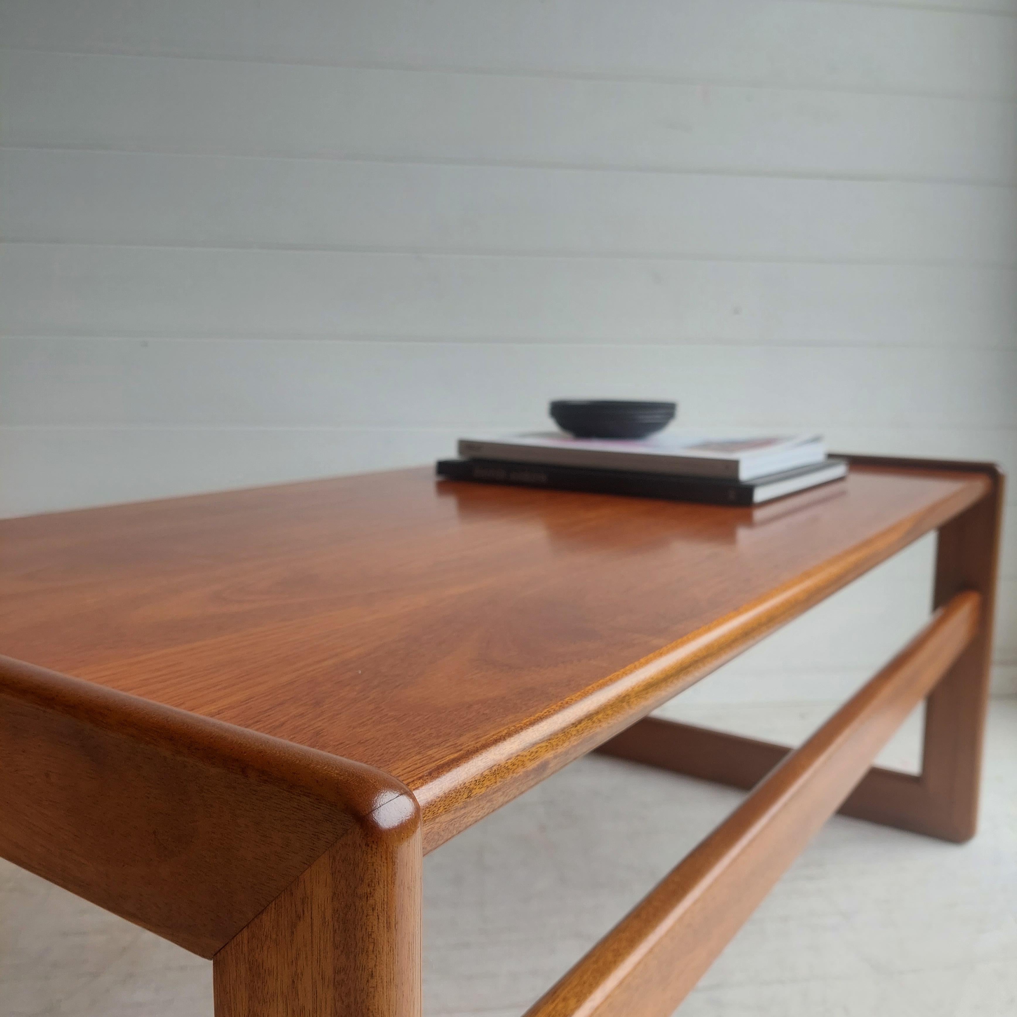 Mid Century teak coffee table,  Arne Hovmand Olsen style, 60s 70s In Good Condition In Leamington Spa, GB