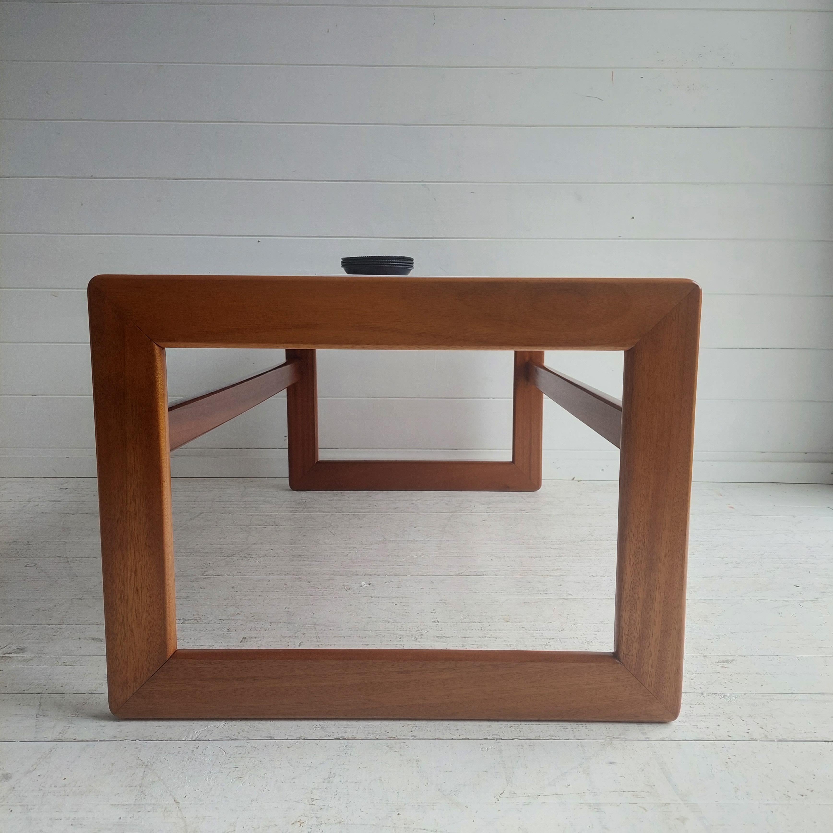20th Century Mid Century teak coffee table,  Arne Hovmand Olsen style, 60s 70s