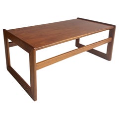 Mid Century teak coffee table,  Arne Hovmand Olsen style, 60s 70s