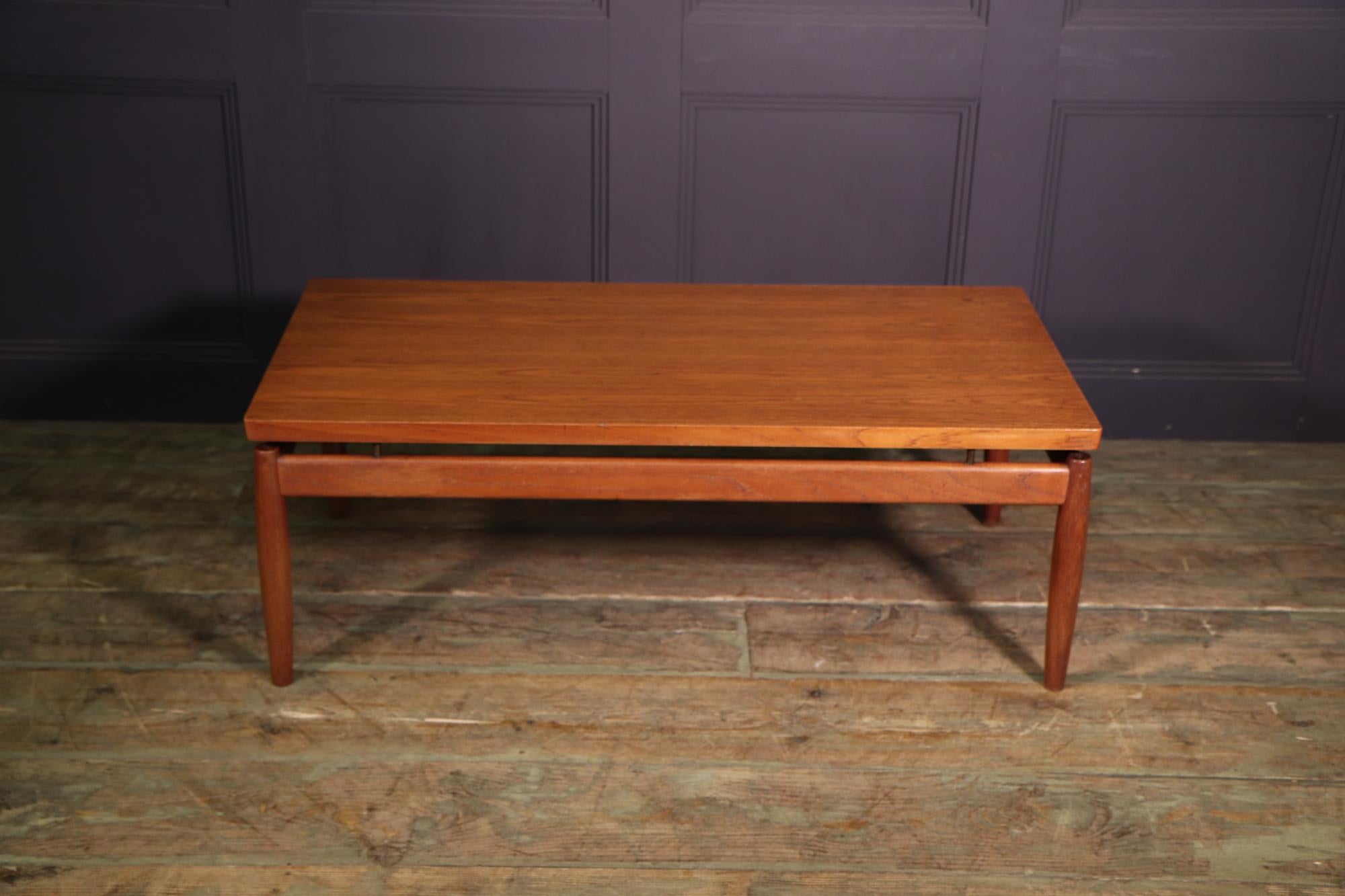 Danish Mid Century Teak Coffee Table by Grete Jalk for France and Son