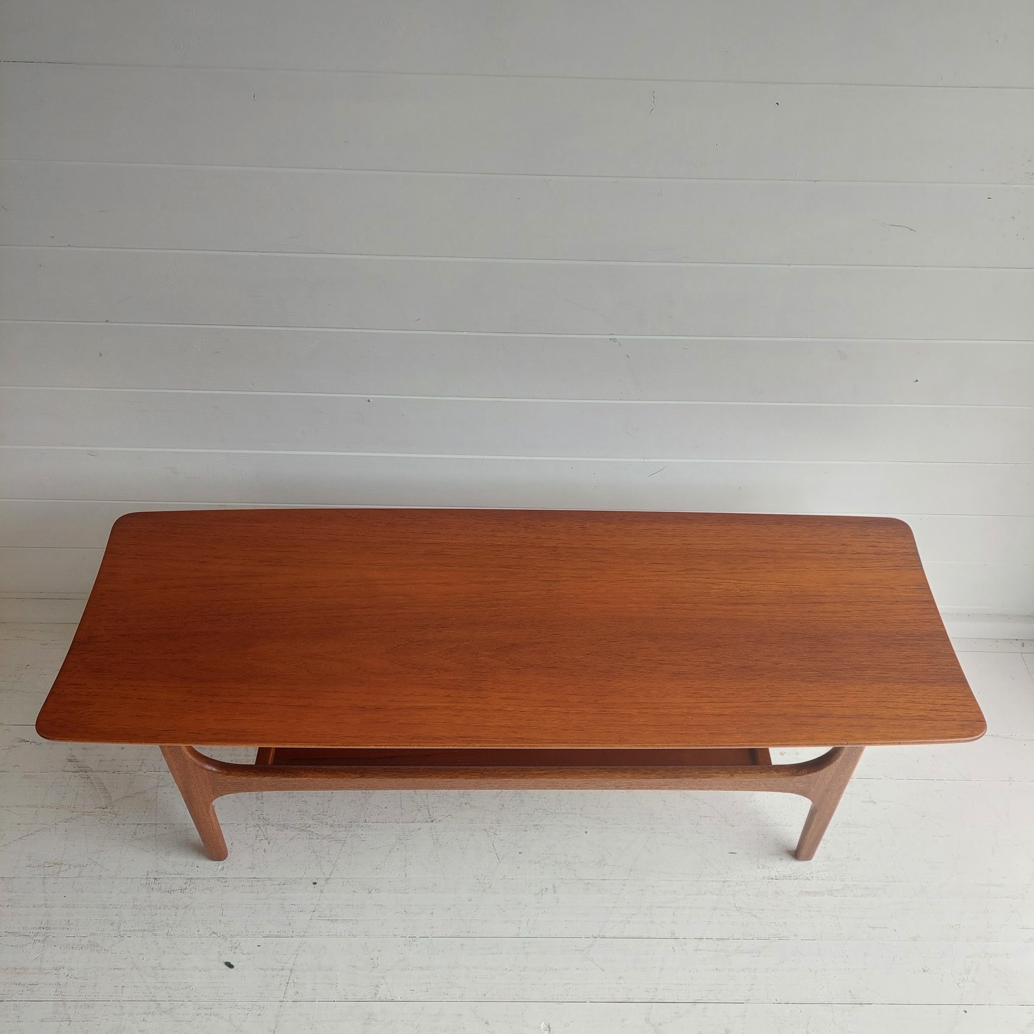 British Midcentury Teak Coffee Table by Jentique 1960s