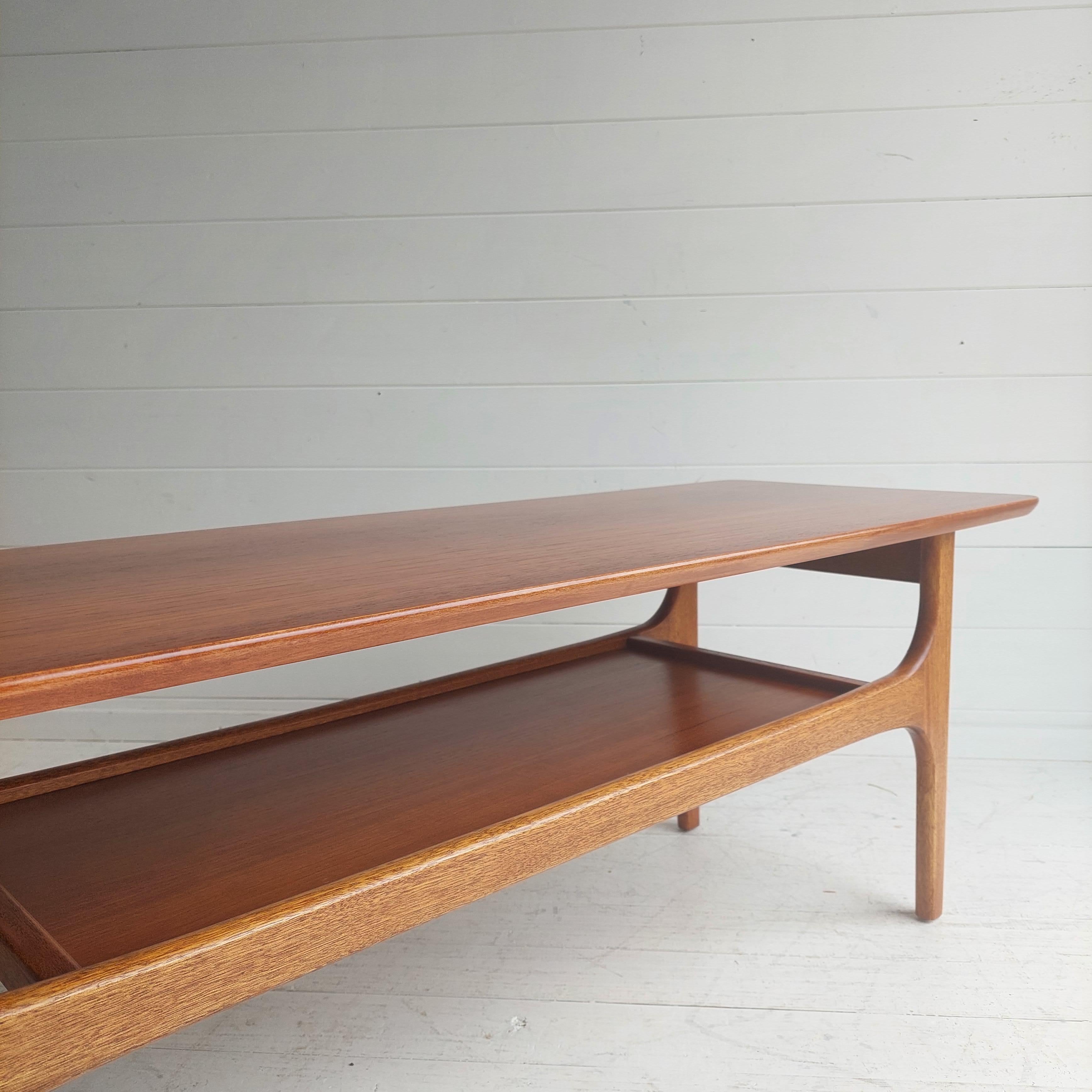 Beech Midcentury Teak Coffee Table by Jentique 1960s