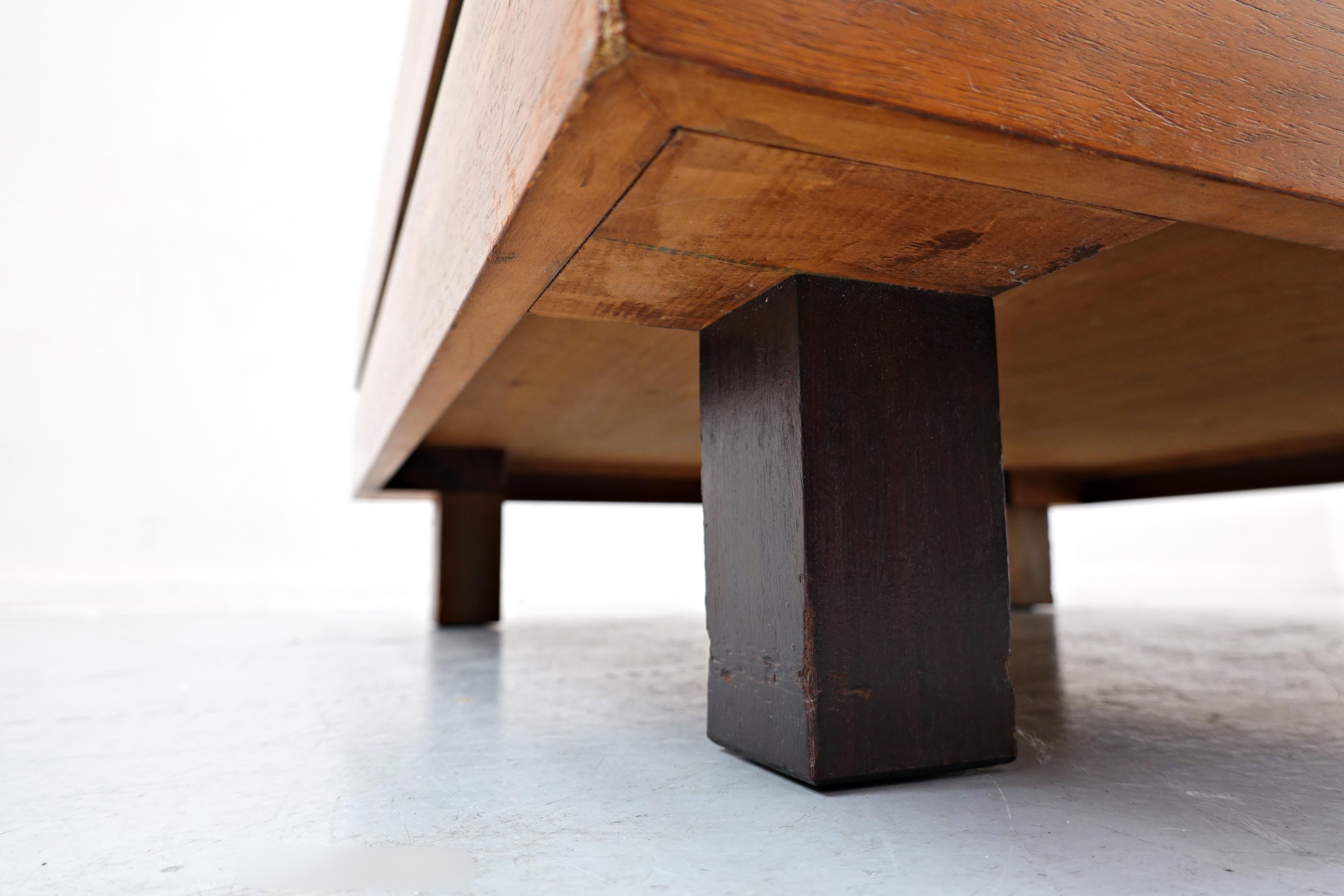 Wood Mid-Century Teak Coffee Table by Sormani, Italy, 1970s