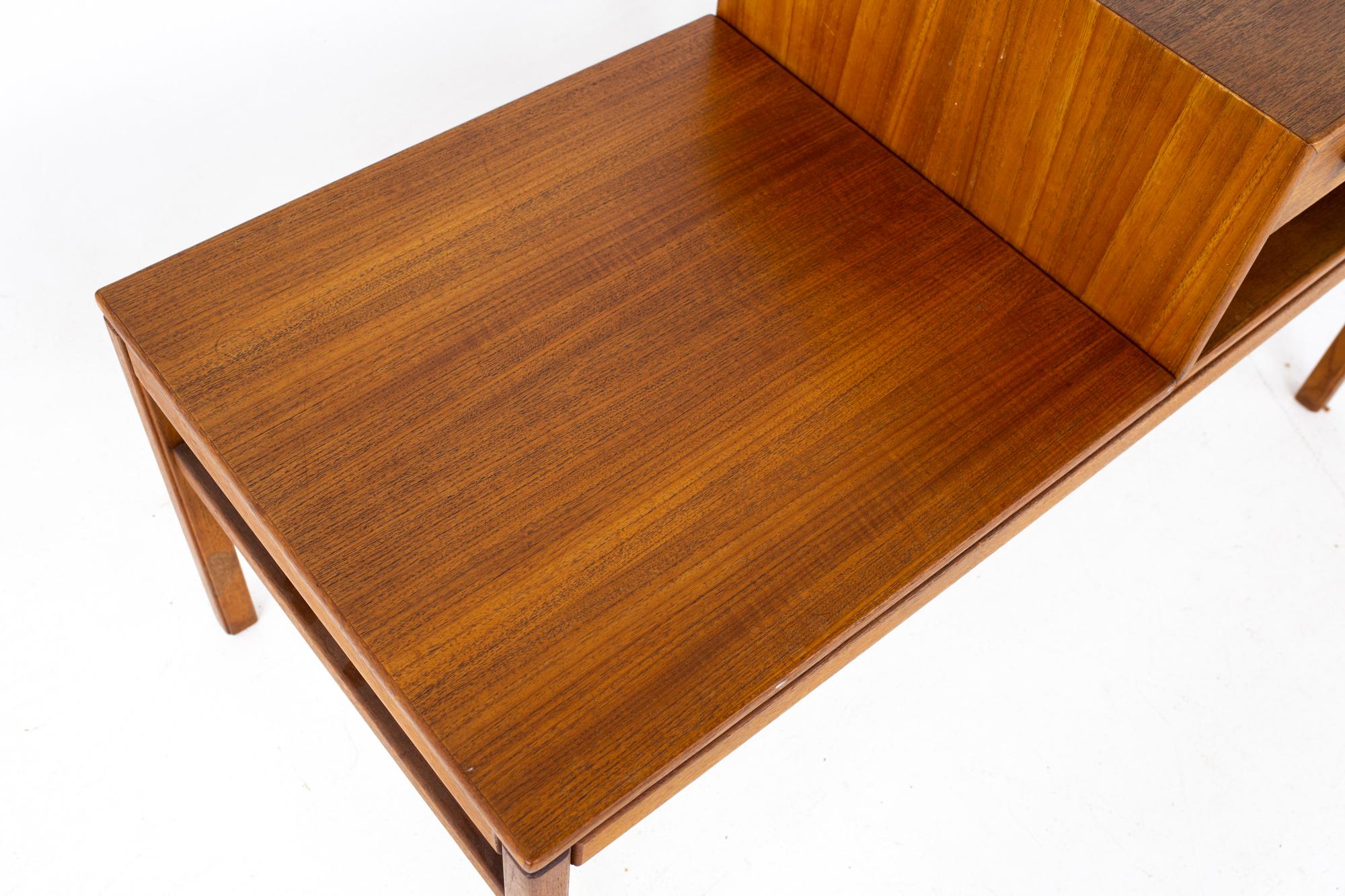 Sven Engstrom Mid Century Teak (Casino) Foyer Entry Bench For Sale 6