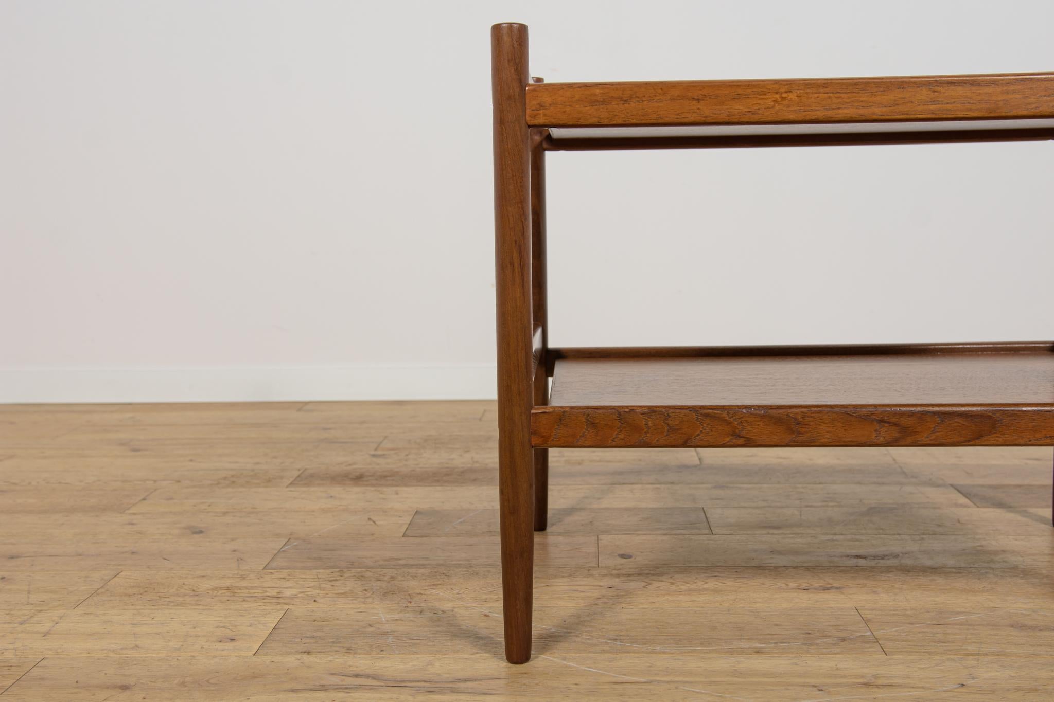 Mesa consola de teca de mediados de siglo, Dinamarca, 1970 en venta 1