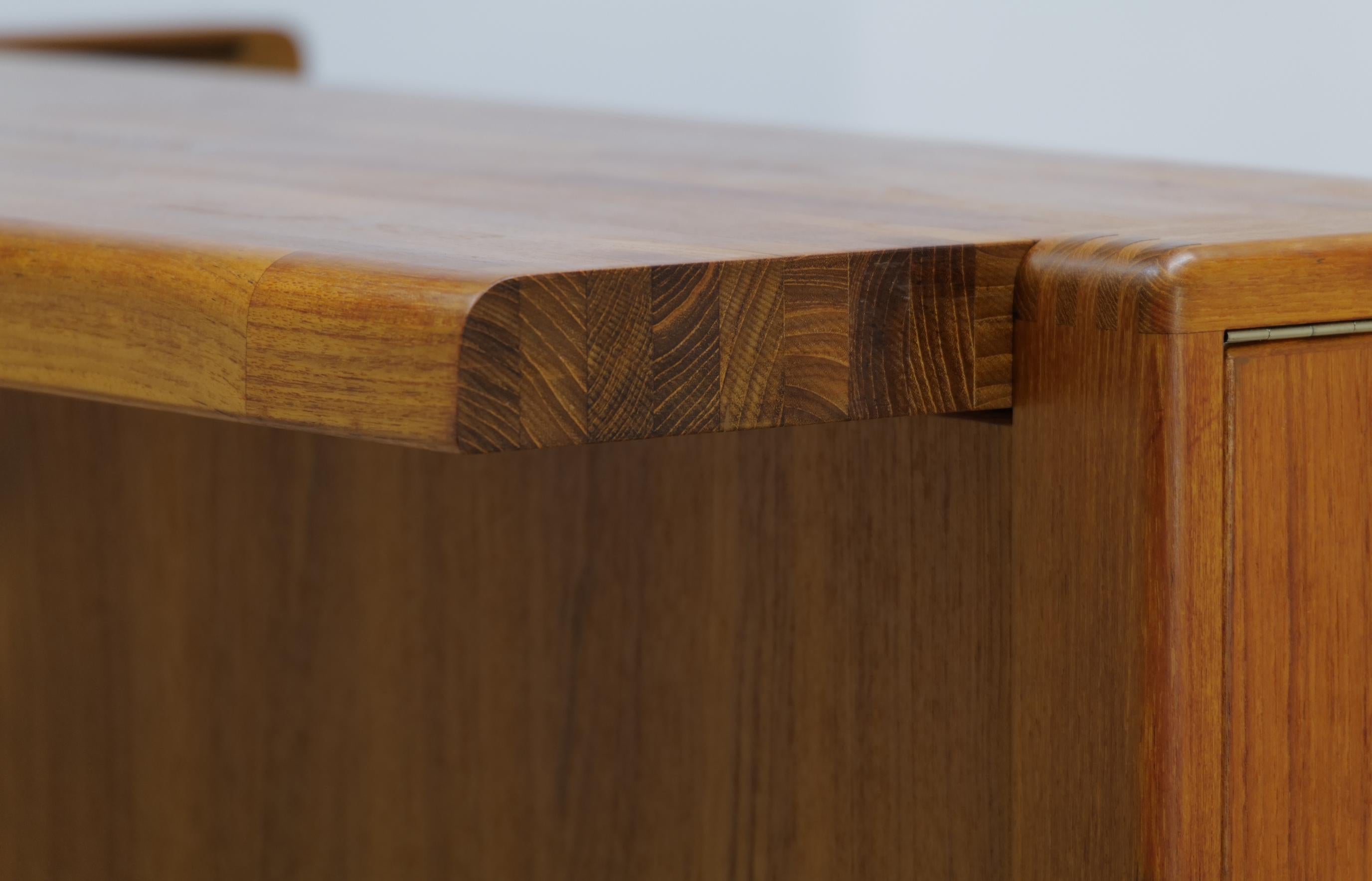 Mid Century Teak Convertible Dry Bar 9