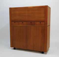 Mid Century Teak Convertible Dry Bar