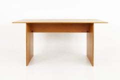 Mid Century Teak Convertible Foyer Entry Console Dining Table