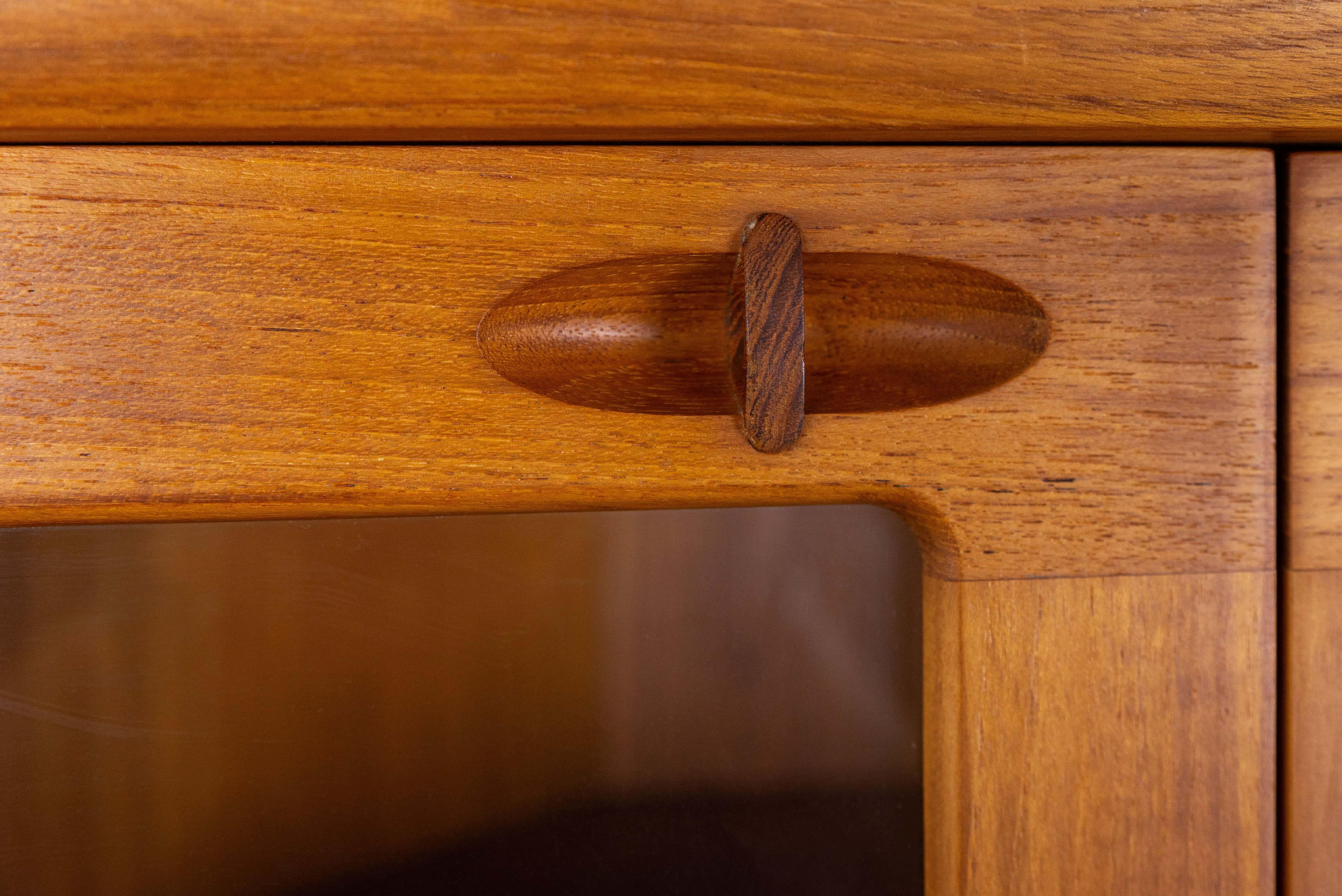 Danish Midcentury Teak Corner Cabinet by H. W. Klein for Bramin, 1960s