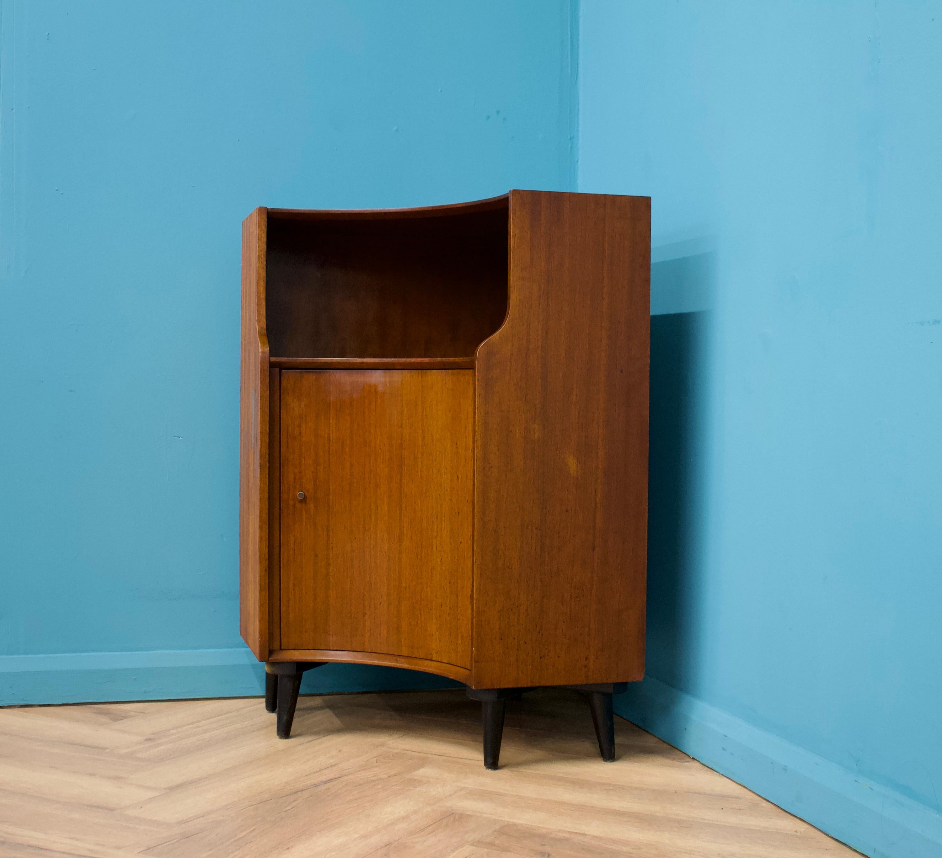 British Mid Century Teak Corner Unit, 1960s