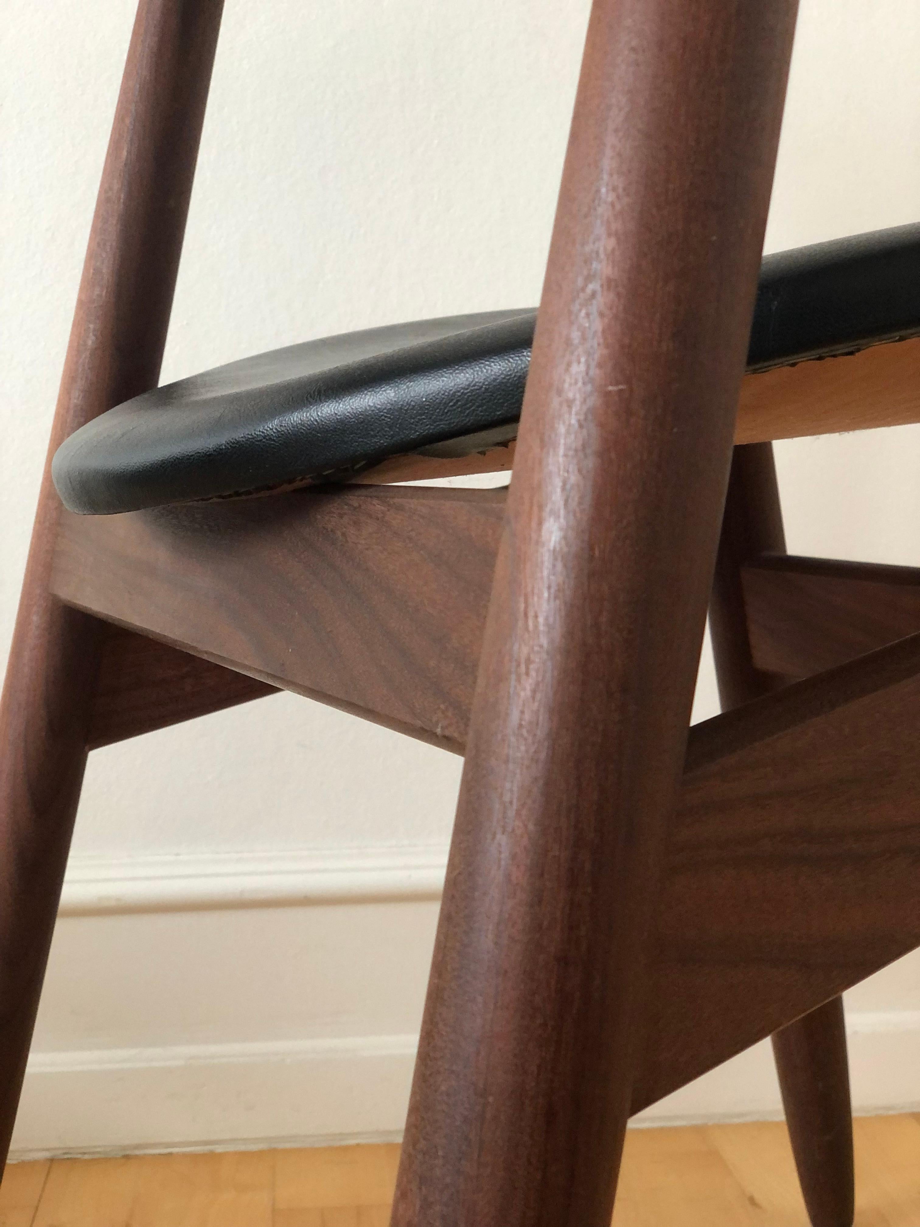 Mid-20th Century Mid Century Teak Cowhorn Chair Tijsseling 1960s For Sale