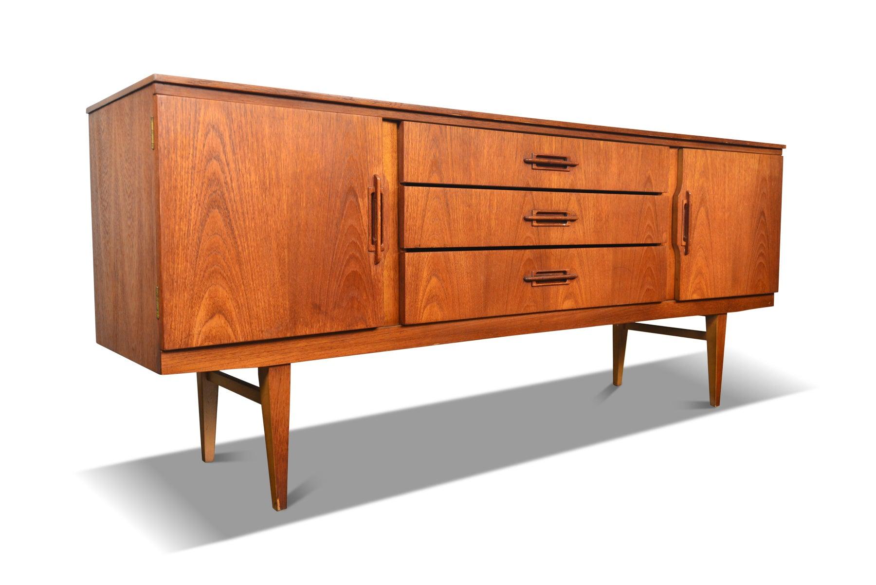MidCentury Teak Credenza by Beautility 2 For Sale at 1stDibs