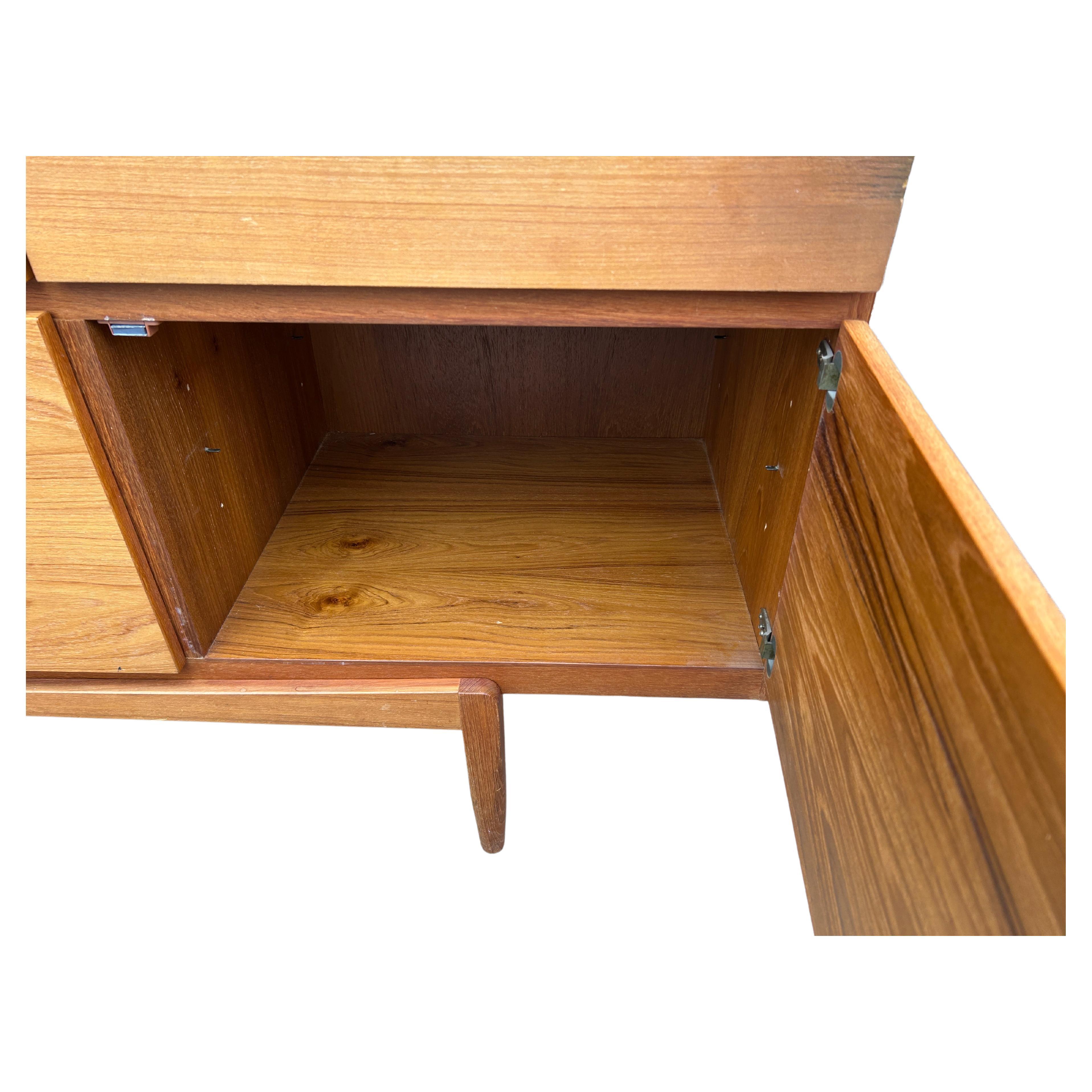 Danish Midcentury Teak Credenza by Ib Kofod-Larsen for Faarup Møbelfabrik Model FA66