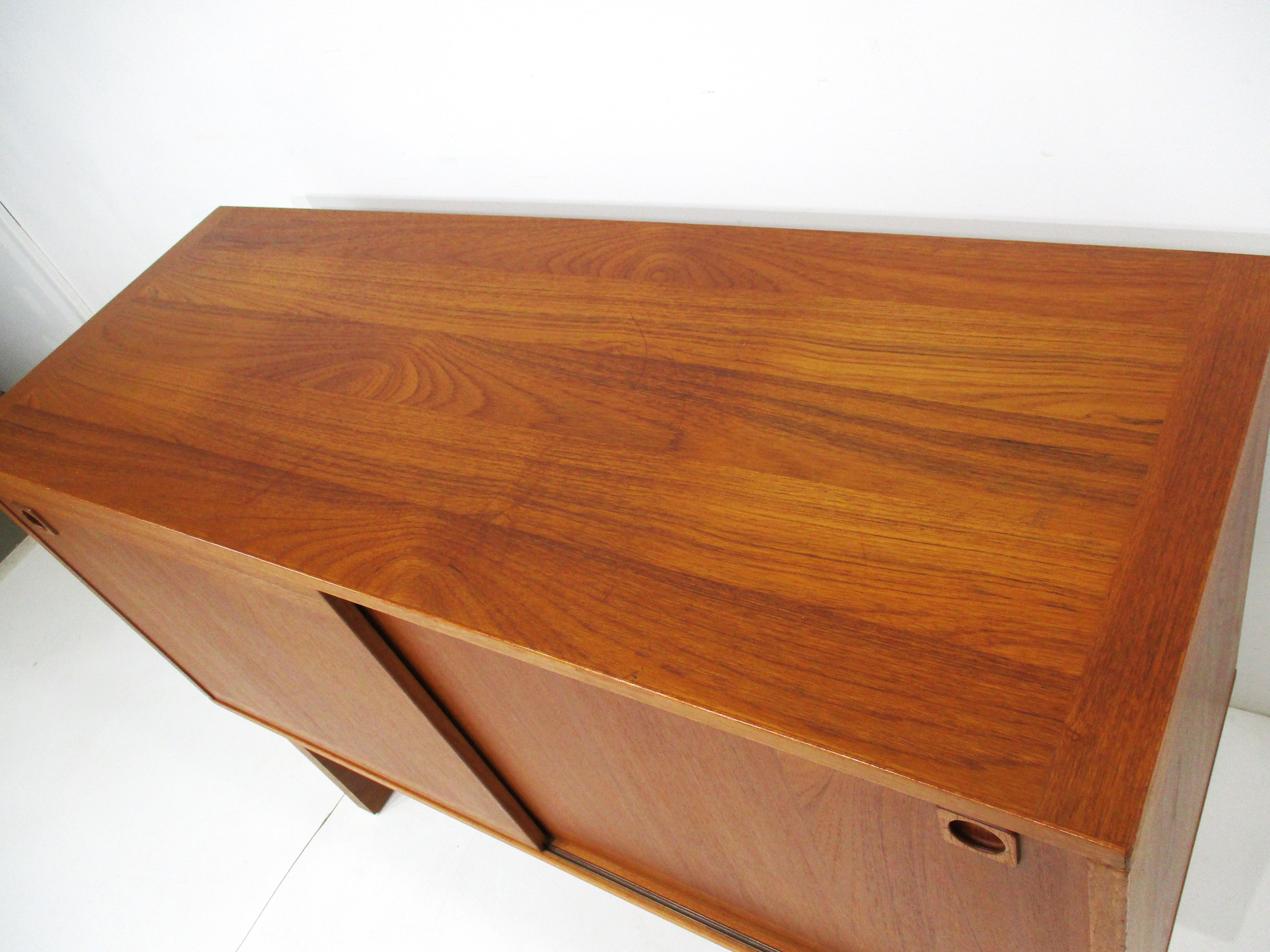 Mid Century Teak Credenza by Johannes Andersen for Dyrlund Denmark 4