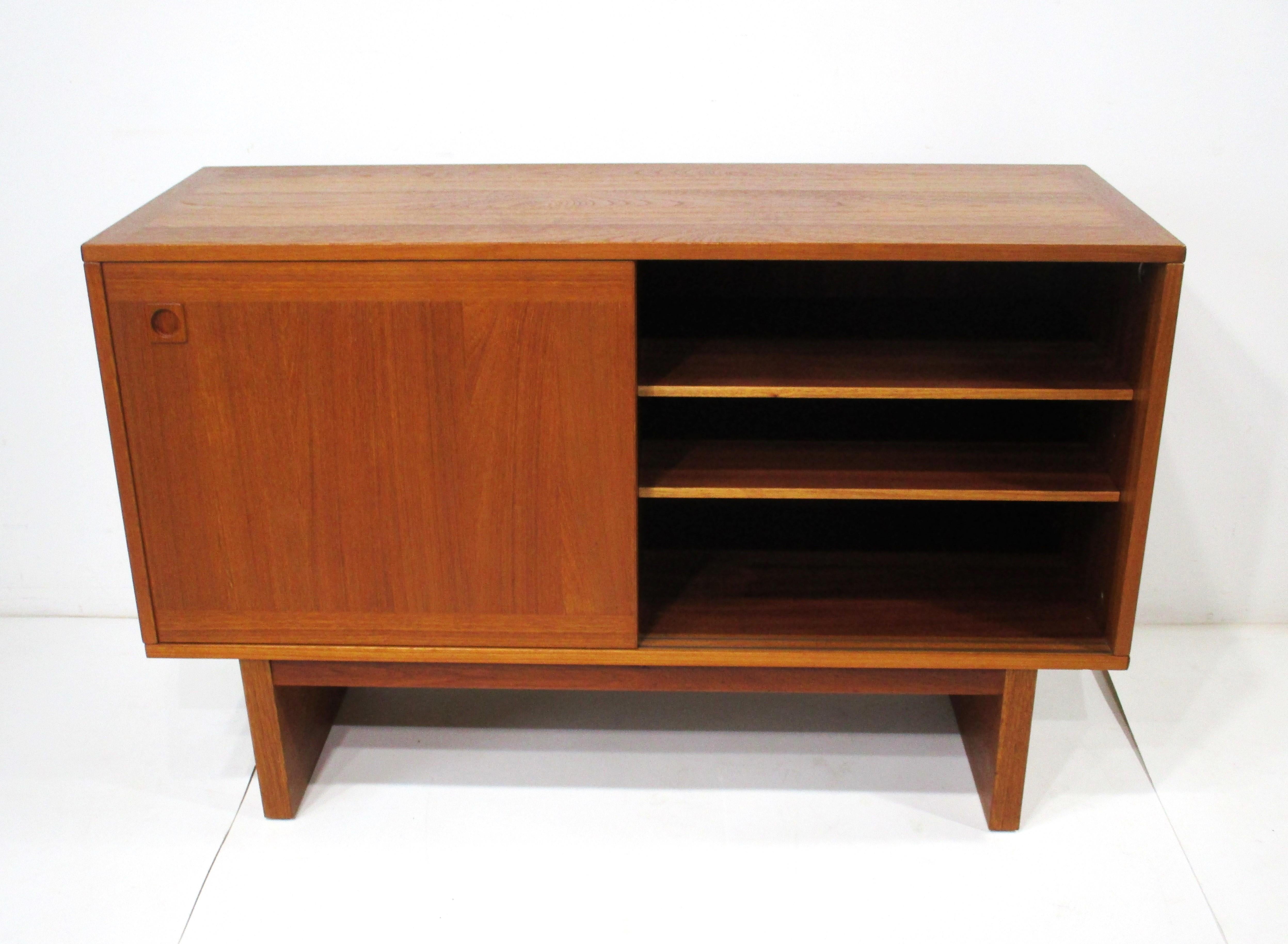 Danish Mid Century Teak Credenza by Johannes Andersen for Dyrlund Denmark
