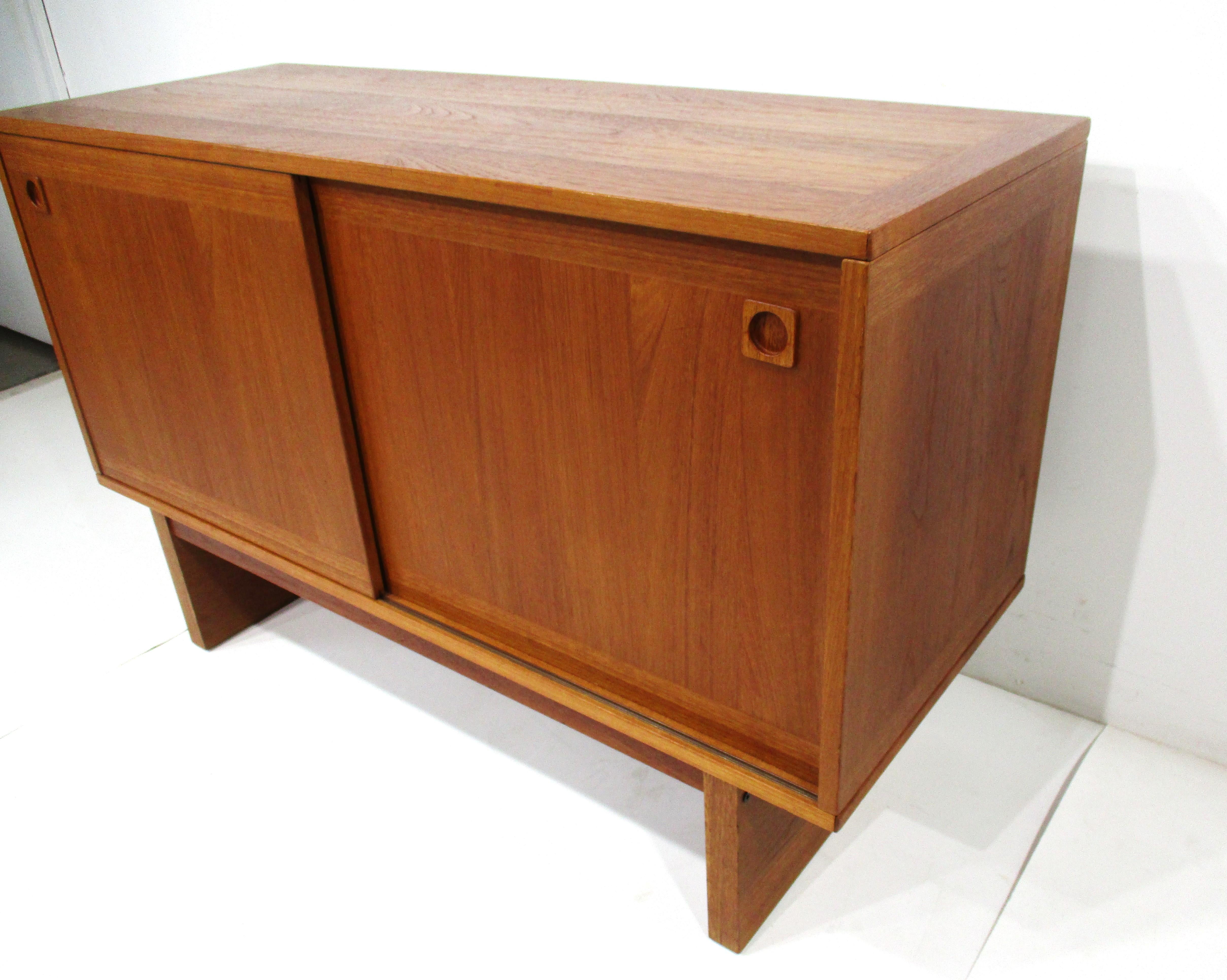 Mid Century Teak Credenza by Johannes Andersen for Dyrlund Denmark 1