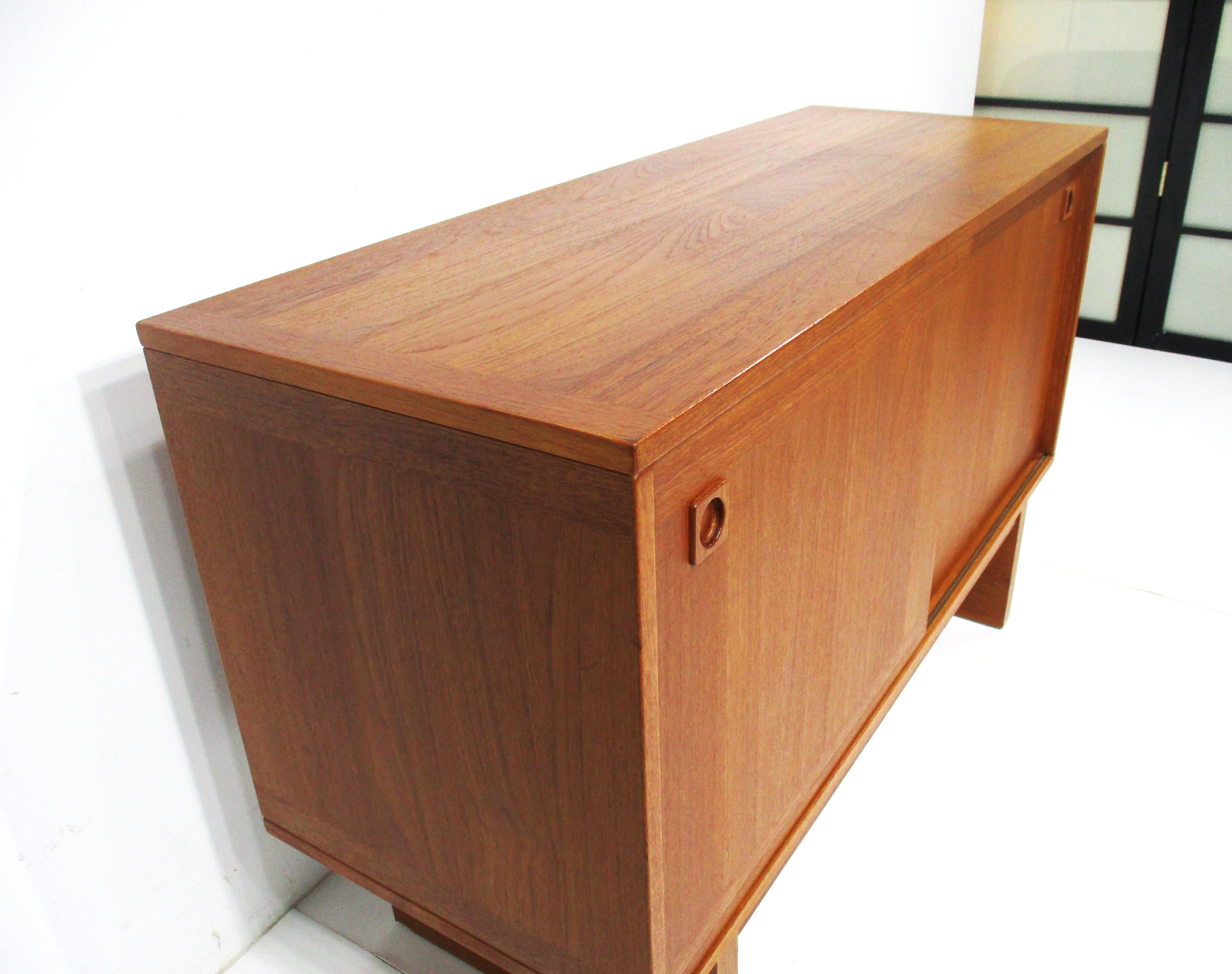 Mid Century Teak Credenza by Johannes Andersen for Dyrlund Denmark 2