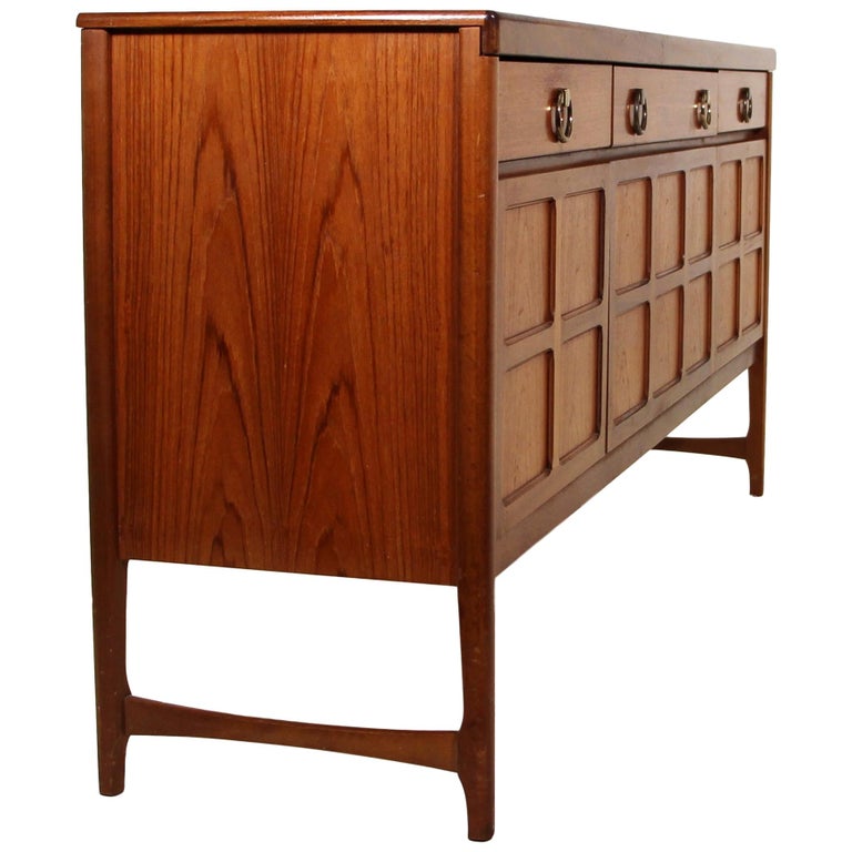 Midcentury Teak Credenza by Nathan Furniture For Sale at 1stDibs