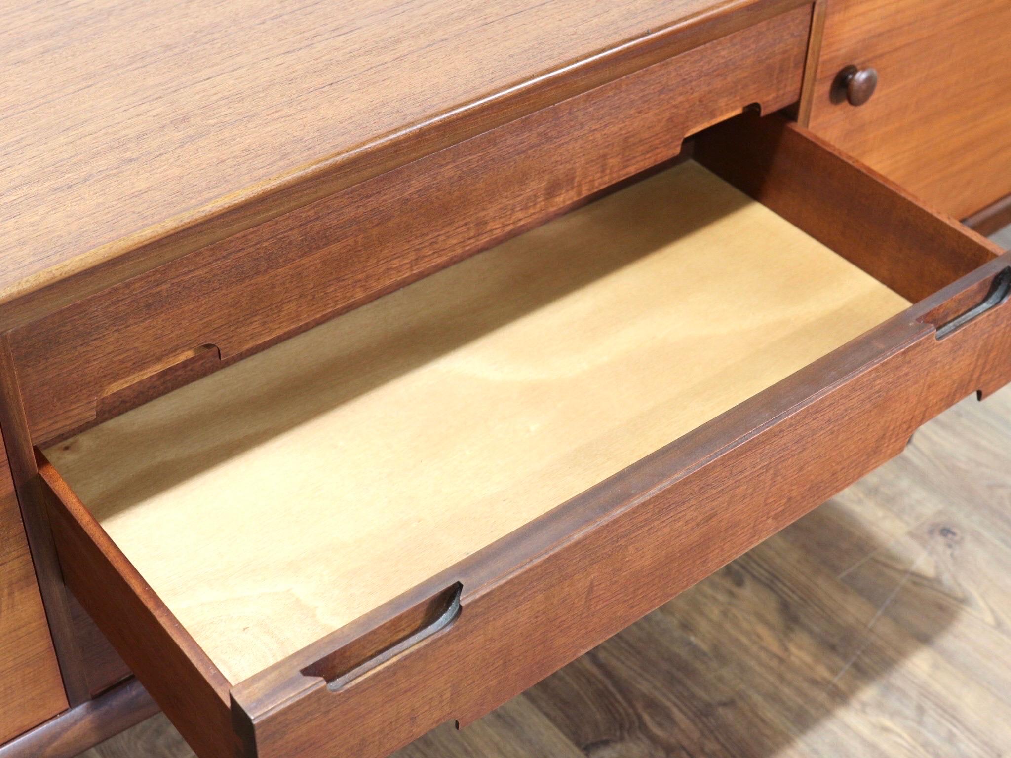 Mid-Century Teak Credenza by Younger Danish Style 4