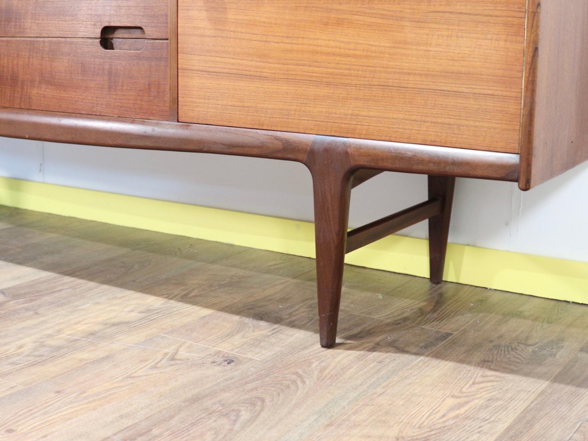 Mid-Century Teak Credenza by Younger Danish Style 7