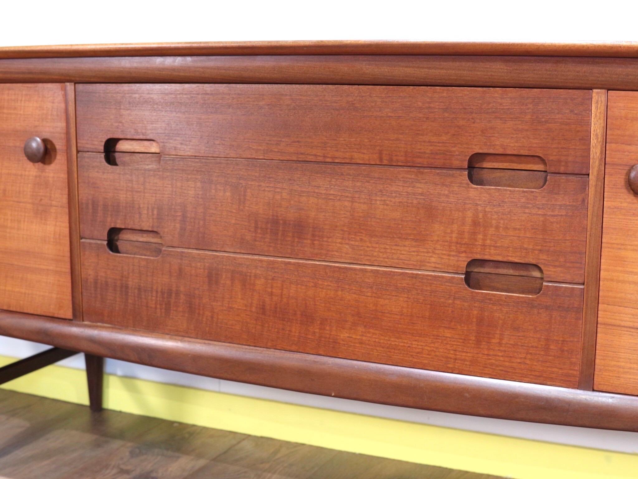Mid-Century Teak Credenza by Younger Danish Style 11