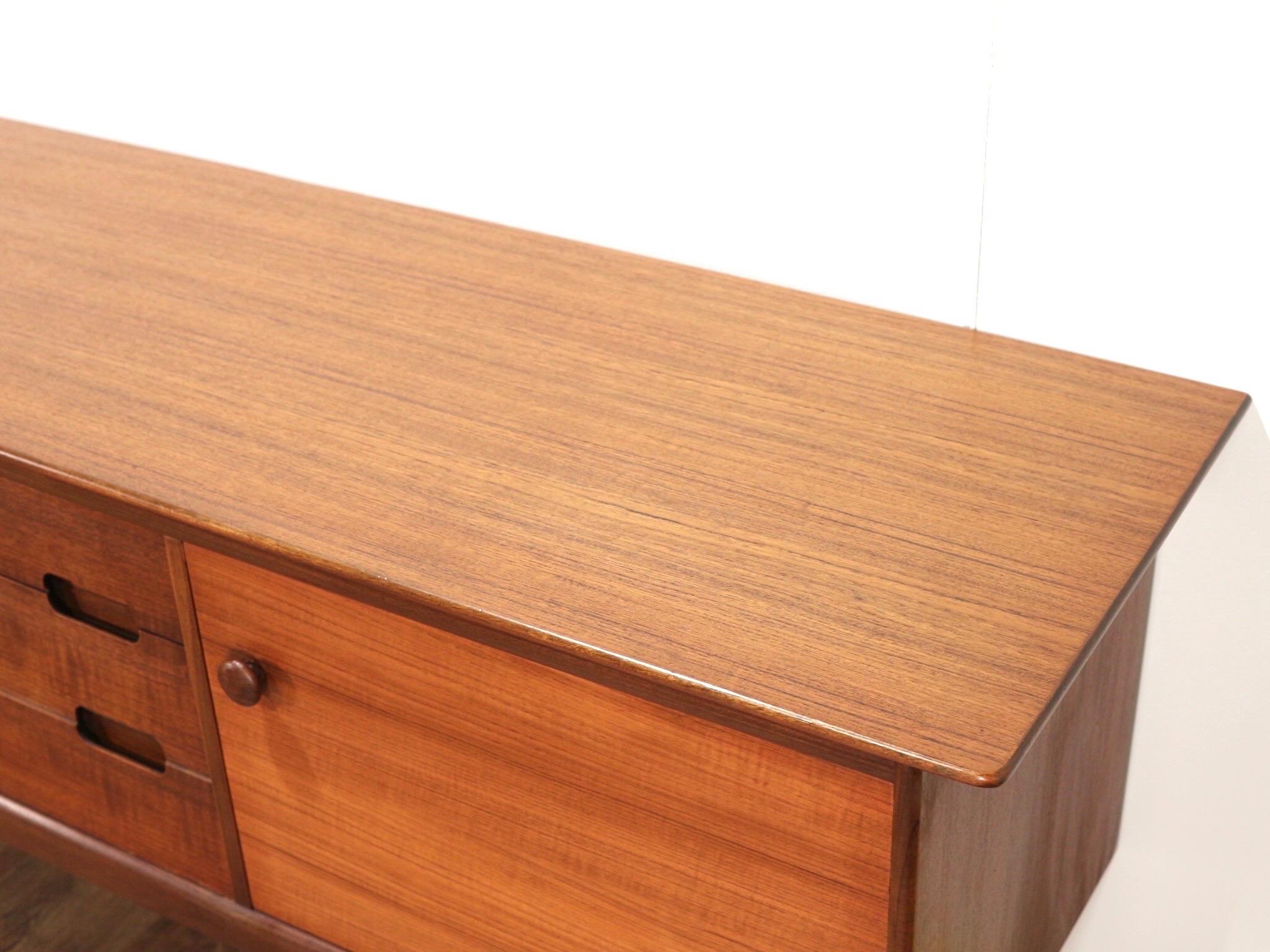 Mid-Century Teak Credenza by Younger Danish Style 2