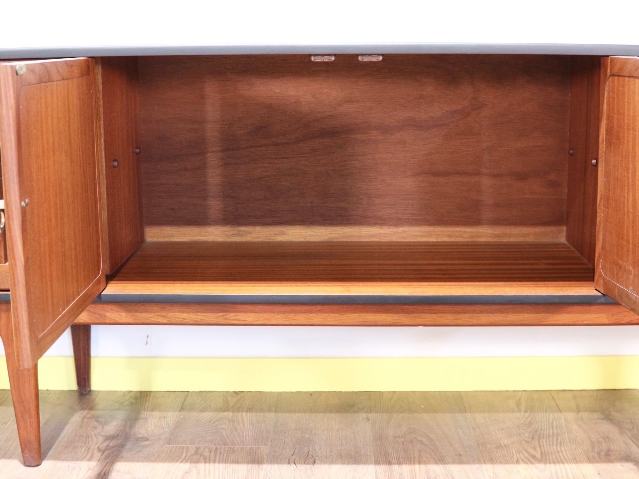 Mid Century Teak Credenza Sideboard by A.Younger 1