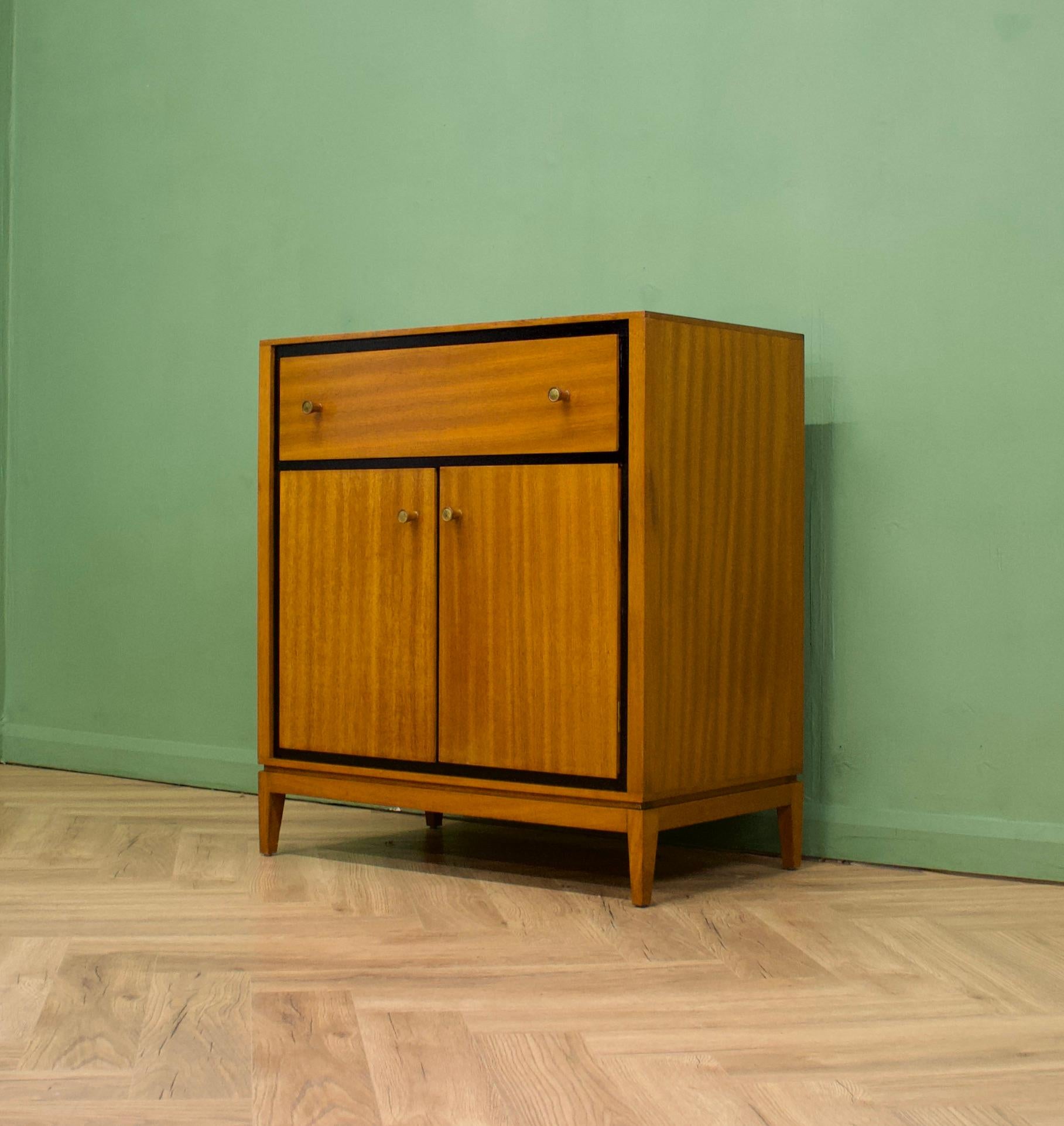 British Mid-Century Teak Cupboard or Sideboard by Heals from Loughborough, 1950s For Sale