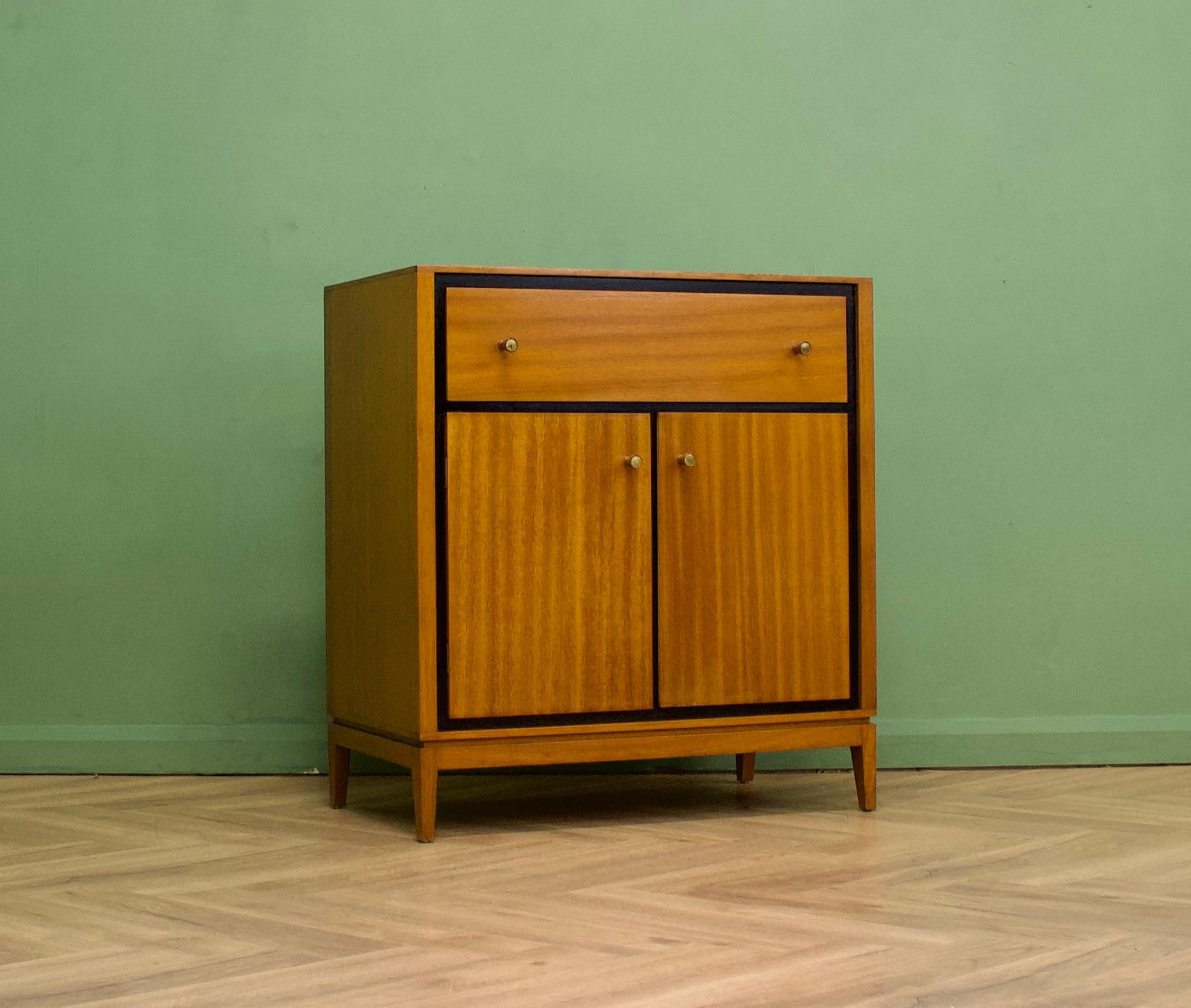 Veneer Mid-Century Teak Cupboard or Sideboard by Heals from Loughborough, 1950s For Sale