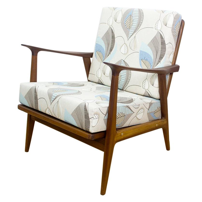 Midcentury Teak Armchair For Sale