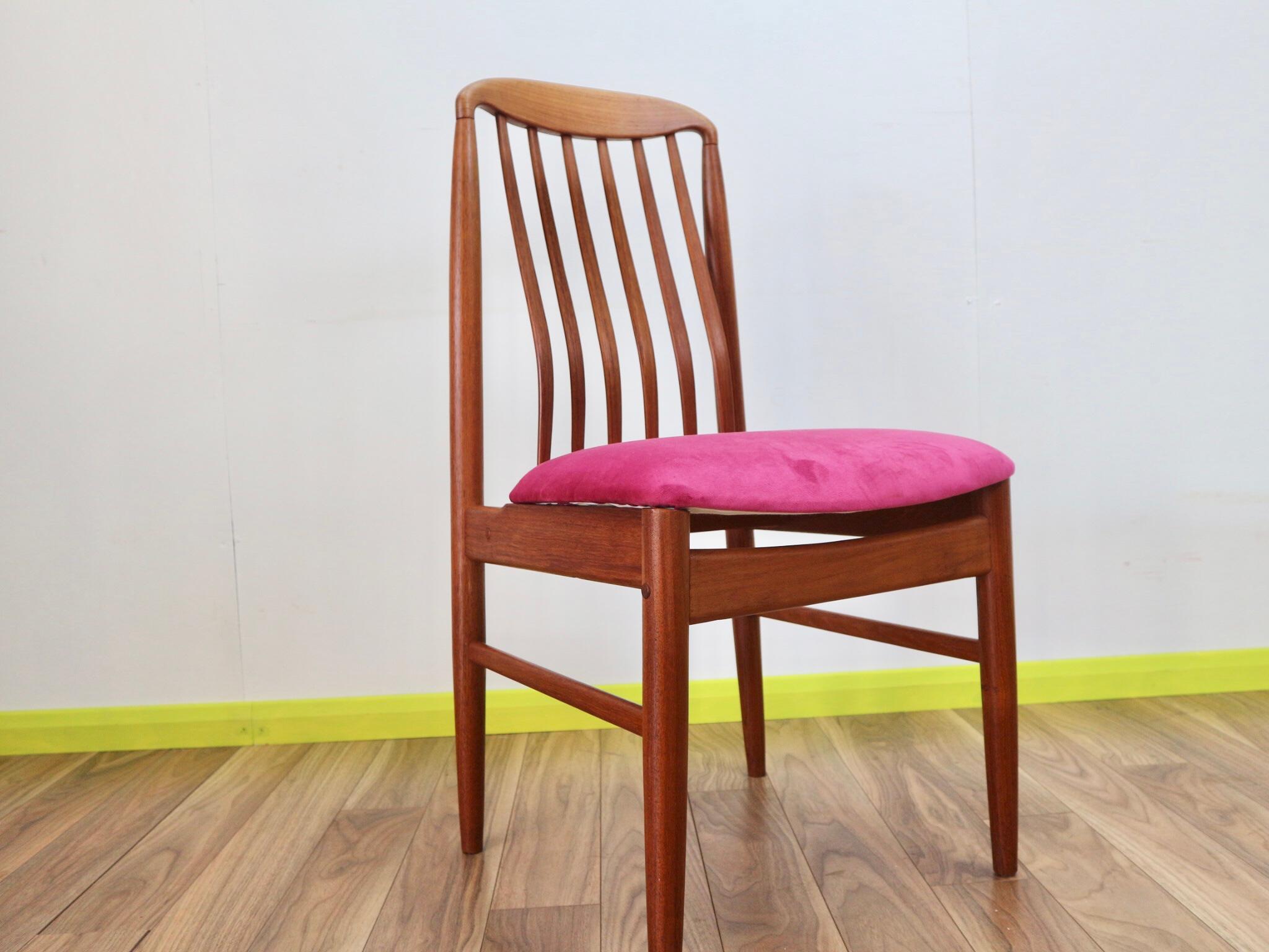 Mid-Century Modern Mid Century Teak Danish Benni Linden Dining Chairs Set of 6